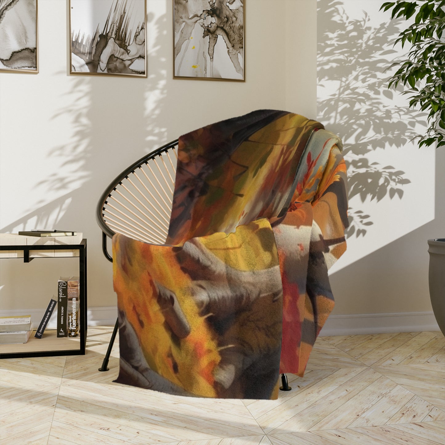 Autumn Forest Velveteen Blanket