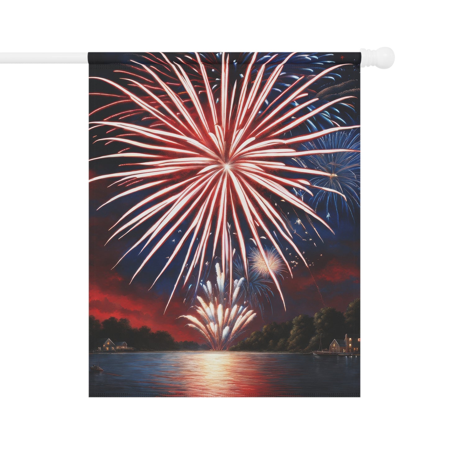 July 4th Fireworks Garden Flag/House Banner