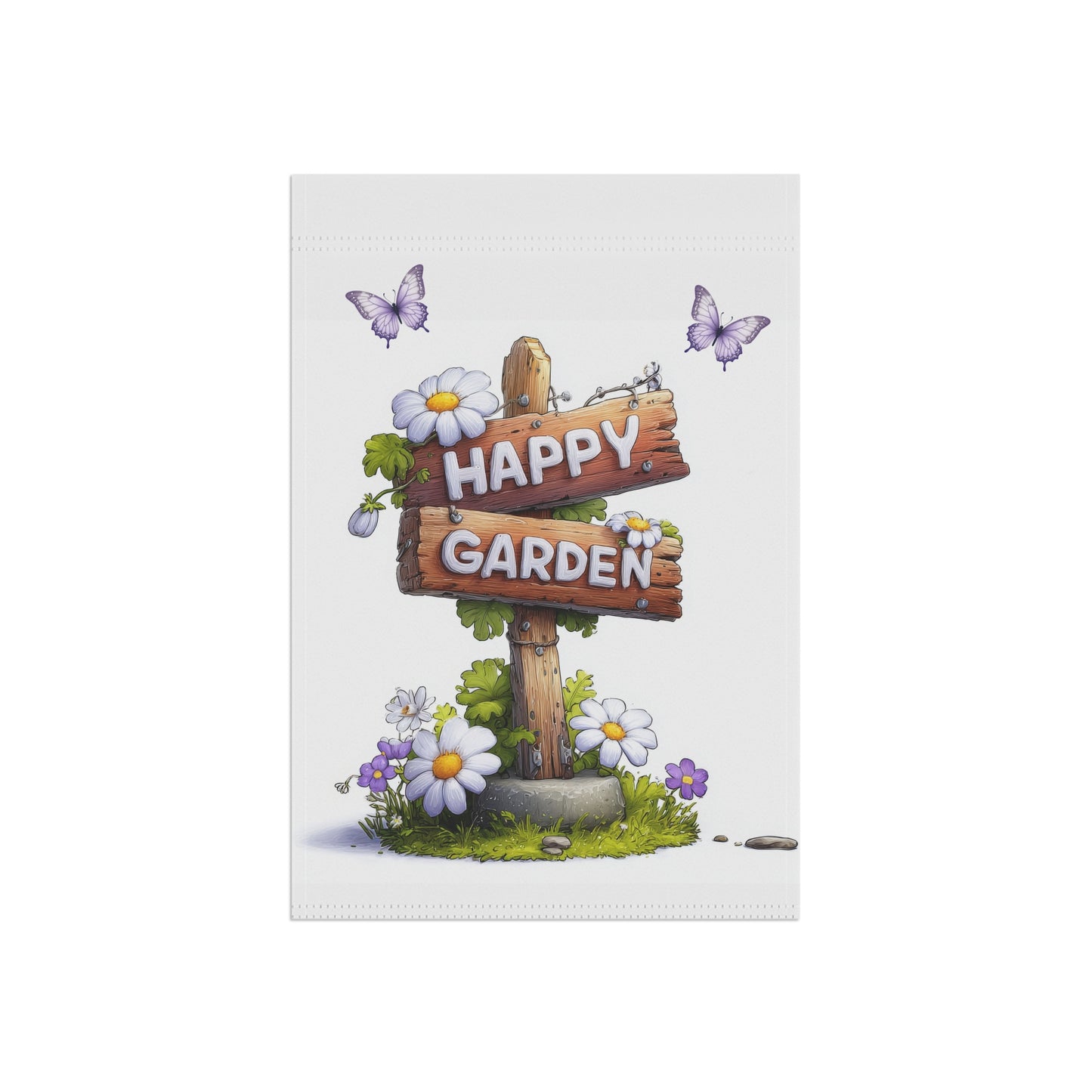 Whimsical Daisy and Butterfly Summer Yard Decor