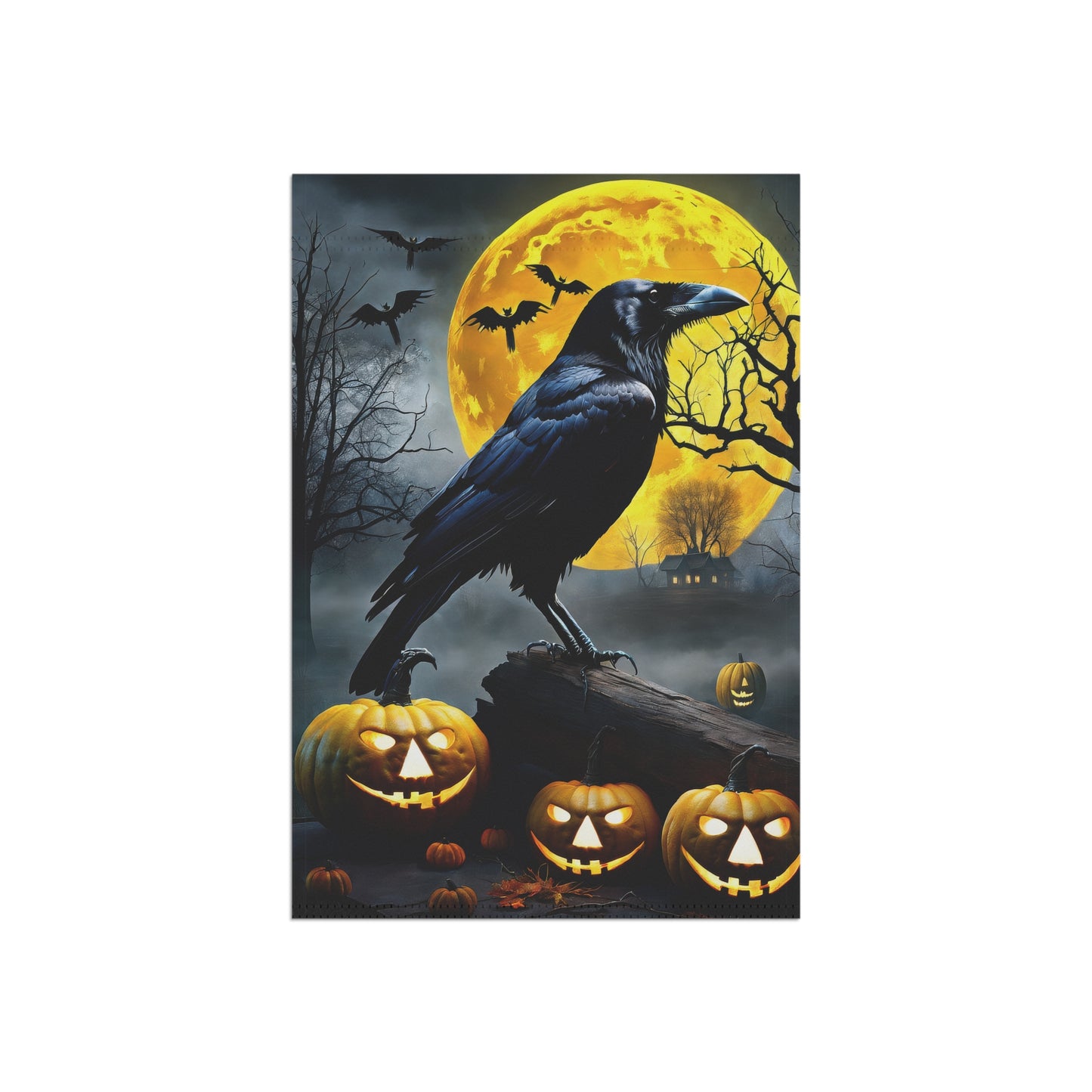 Halloween Raven Garden Flag/ House Banner