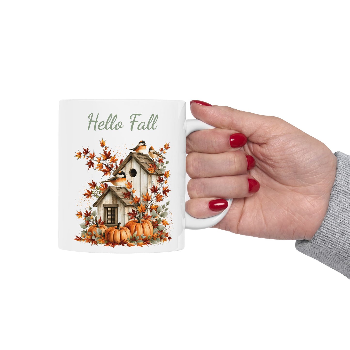 Autumn Songbird Ceramic Mug