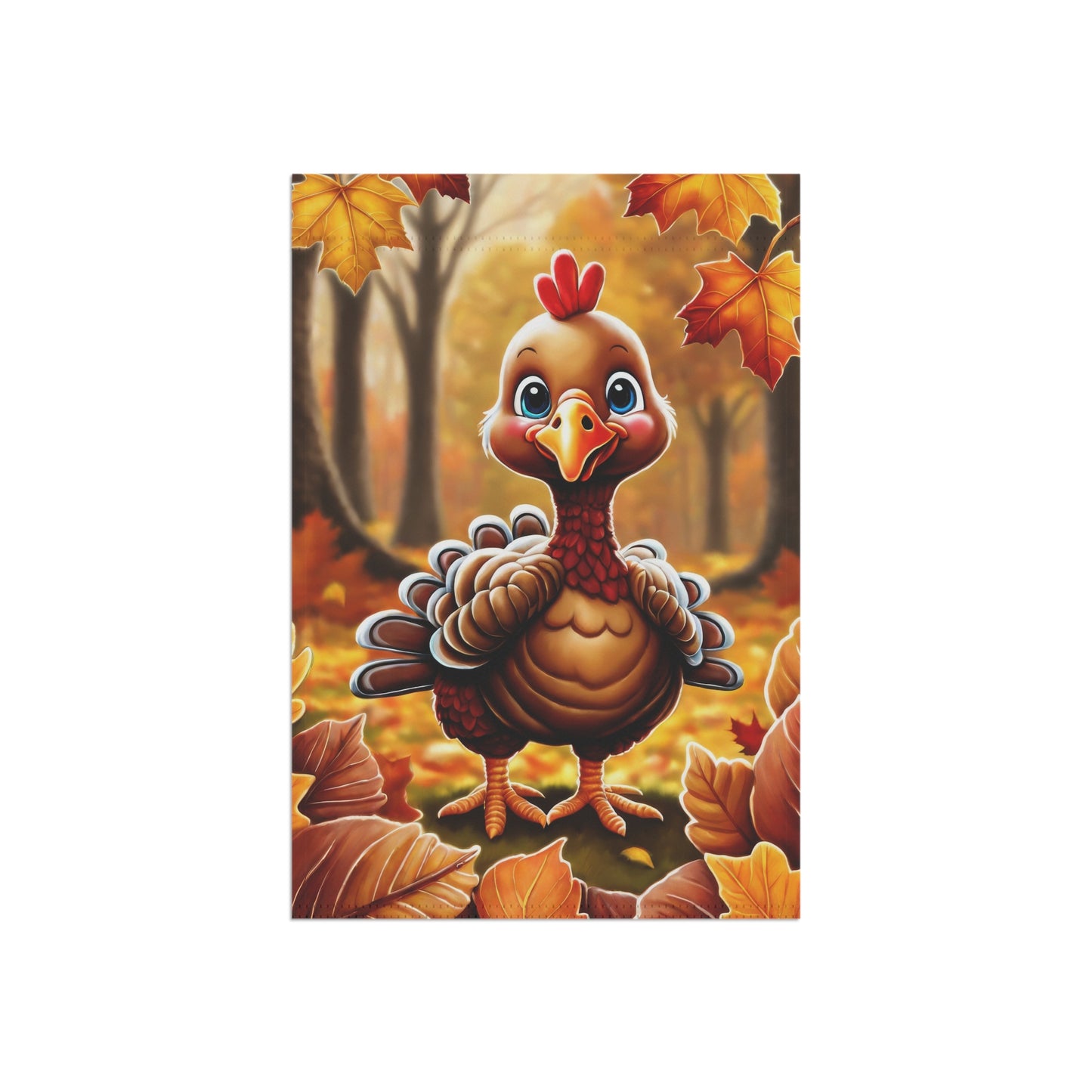 Fall Turkey Garden Flag
