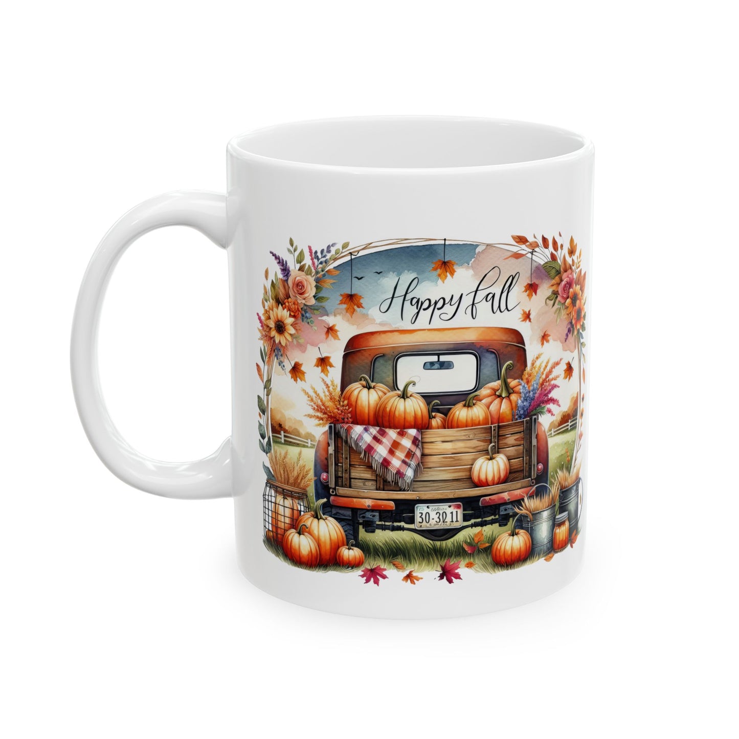 "Happy Fall" Vintage Truck Coffee Mug |