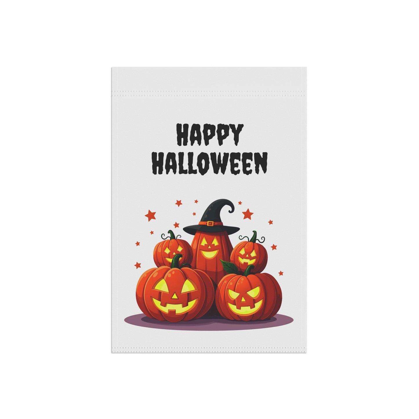 Jack-O-Lantern Family Garden Flag