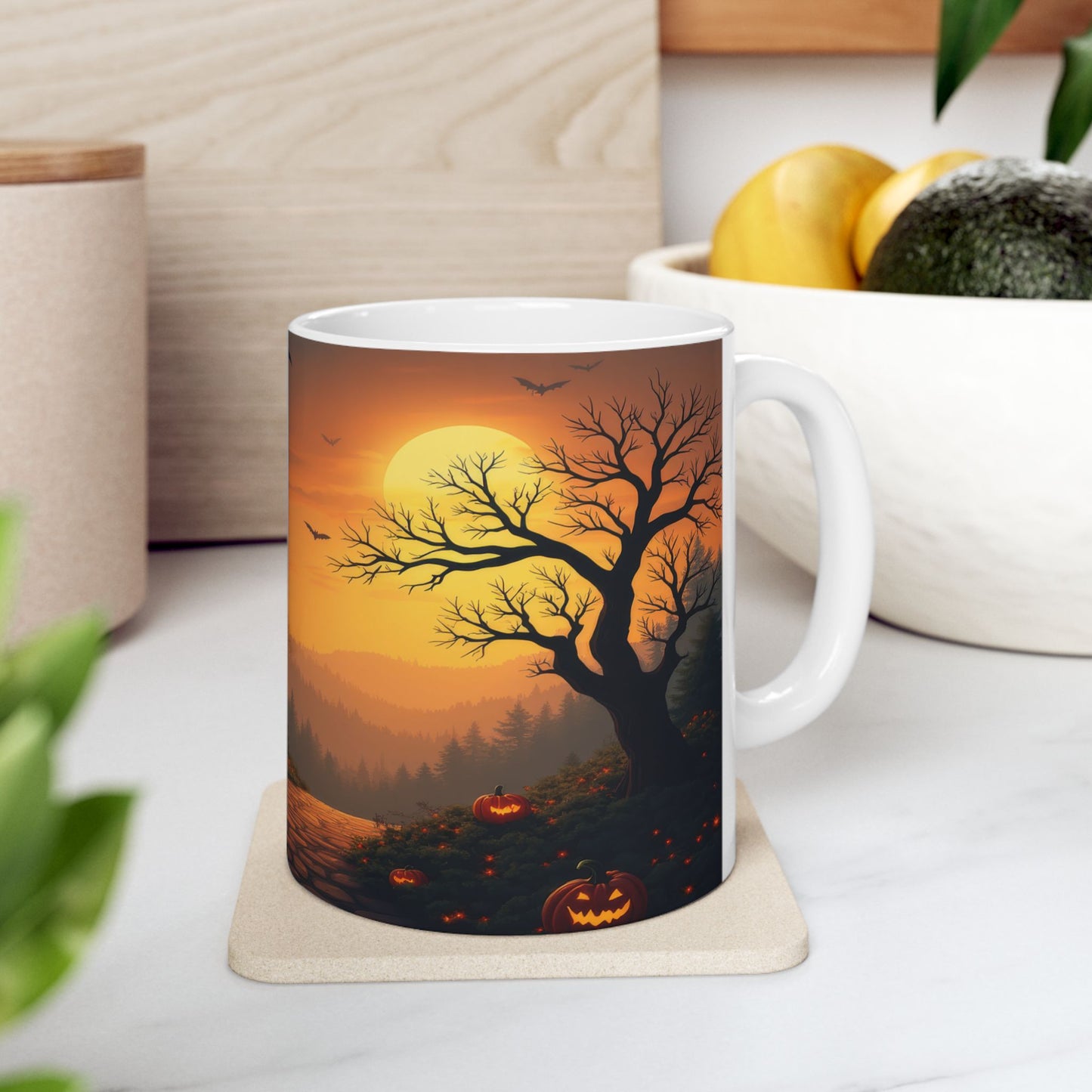 Spooky Haunted Mansion Halloween Coffee Mug