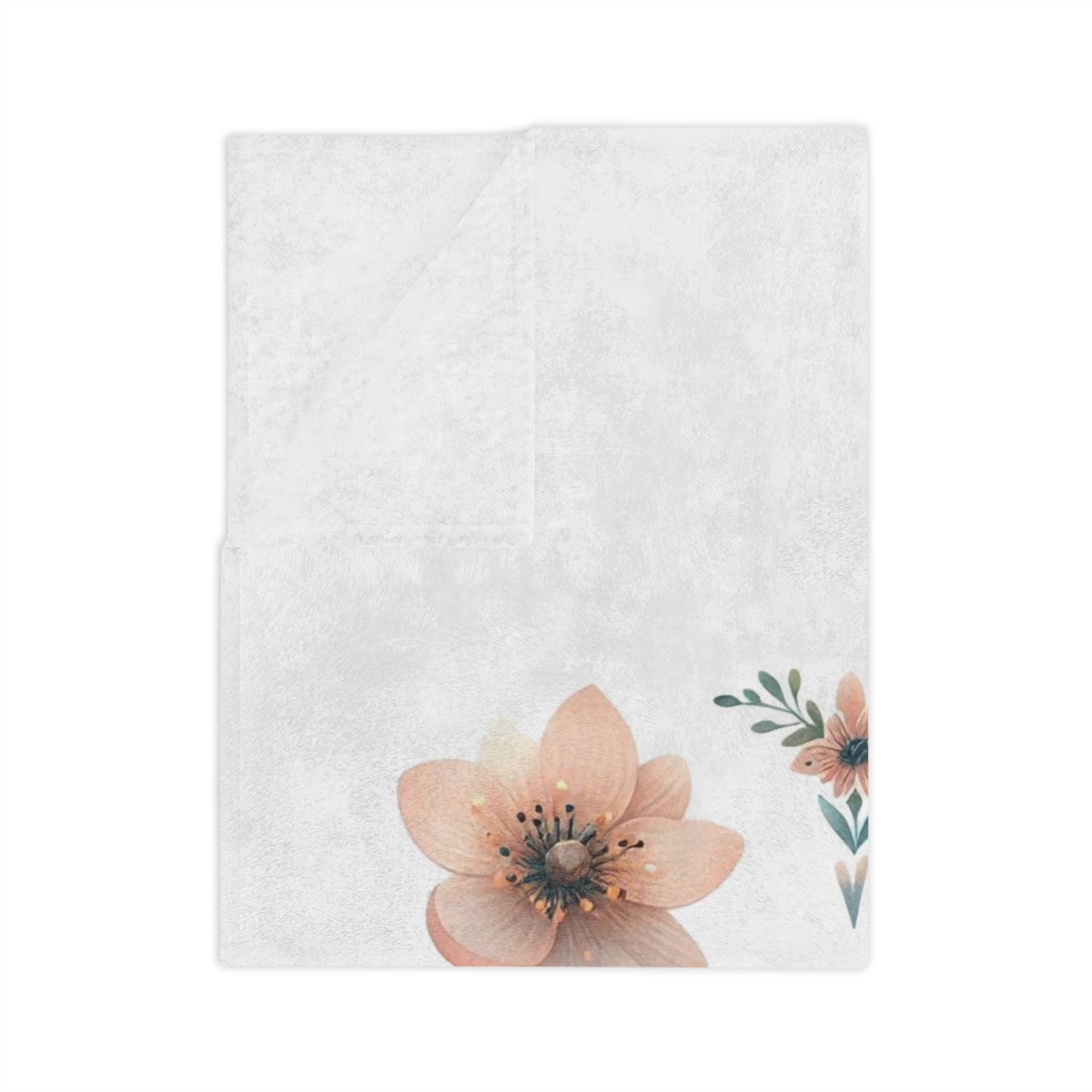 Cute "I Love Spring" Floral Gnome Velveteen Blanket