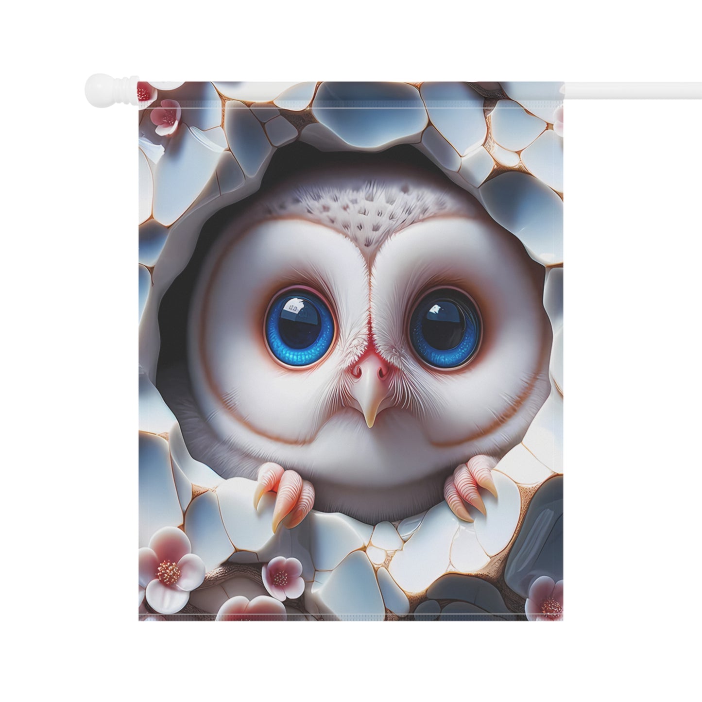 Adorable Baby Owl Garden Flag