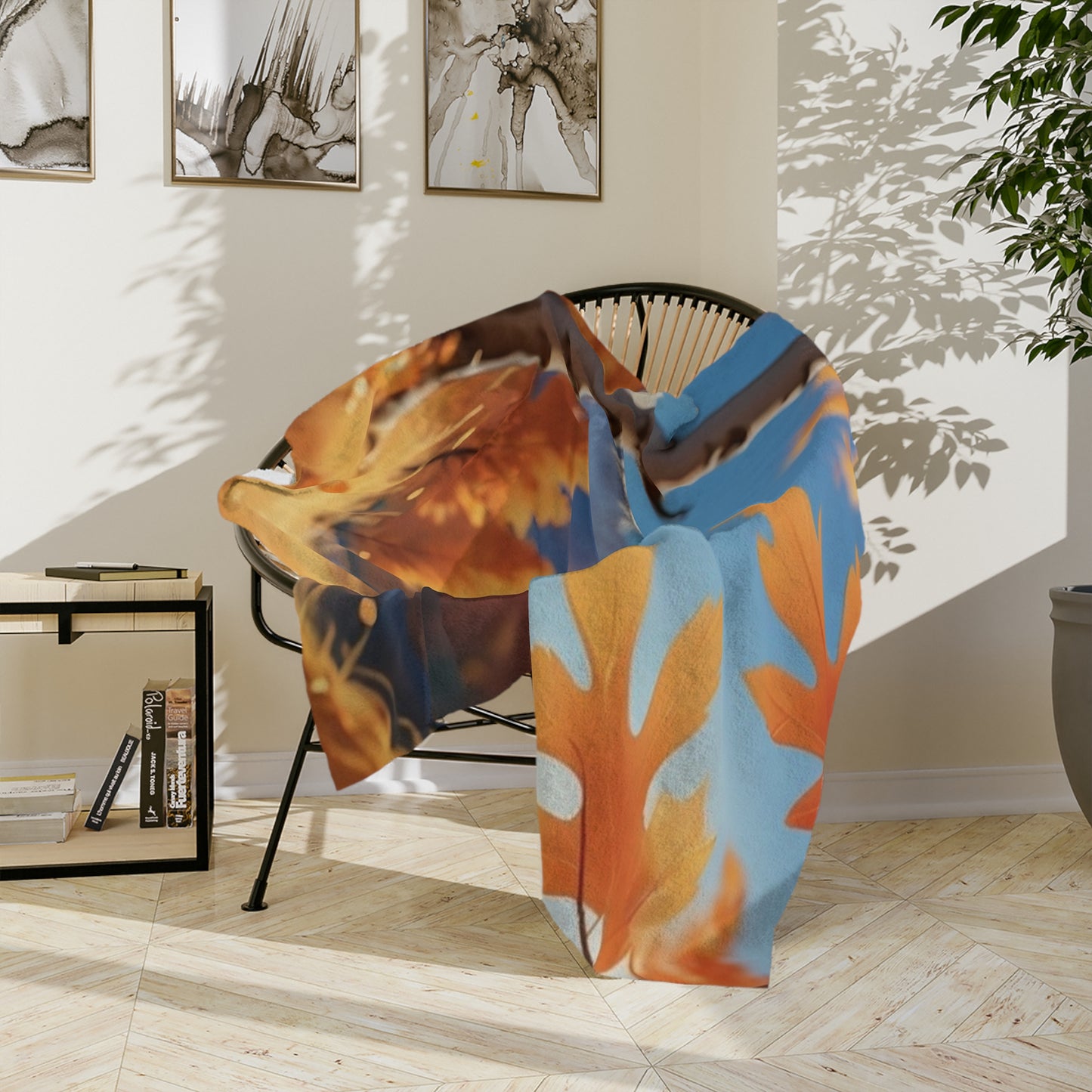 Autumn Mountain Velveteen Blanket