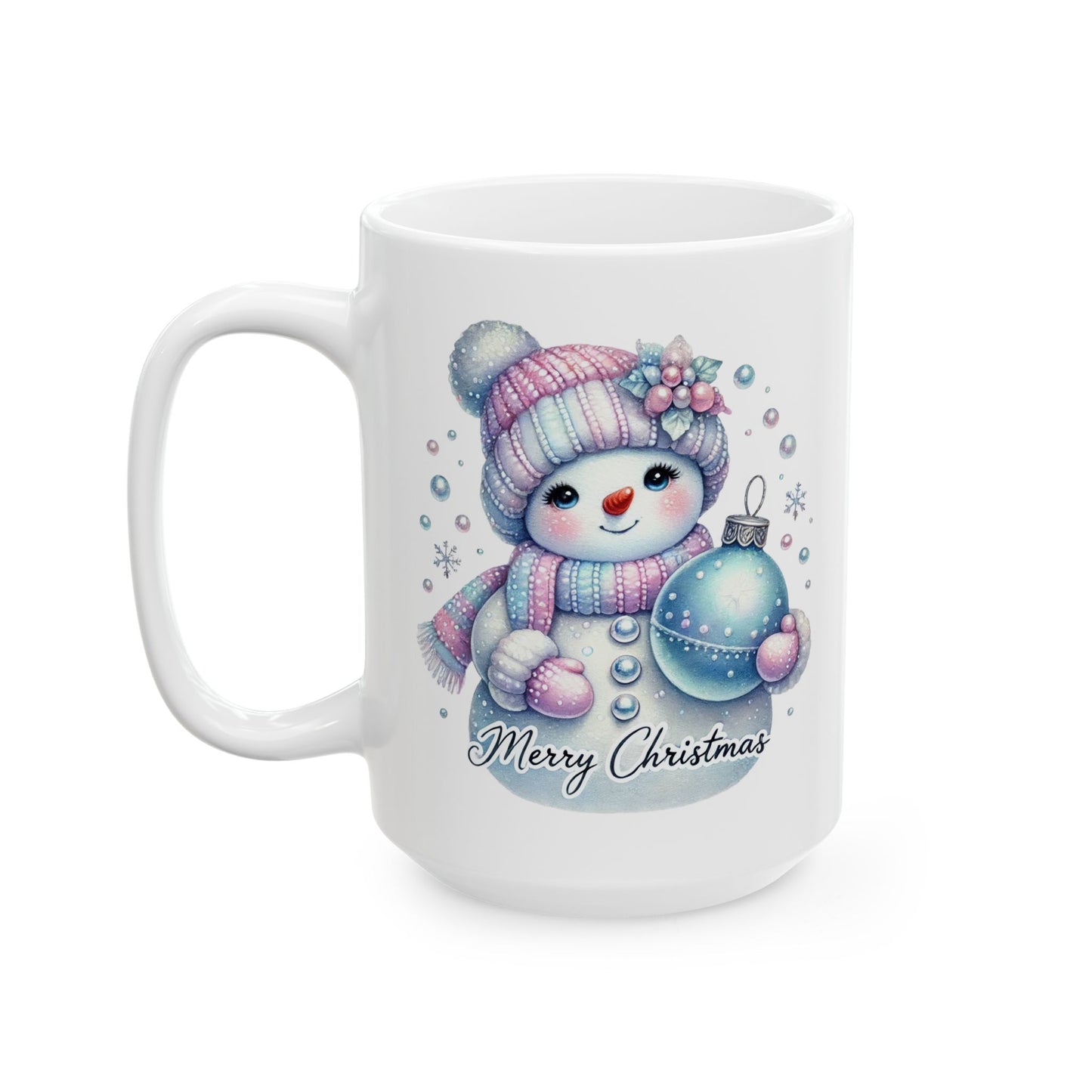 Charming Snowman Merry Christmas Coffee Mug