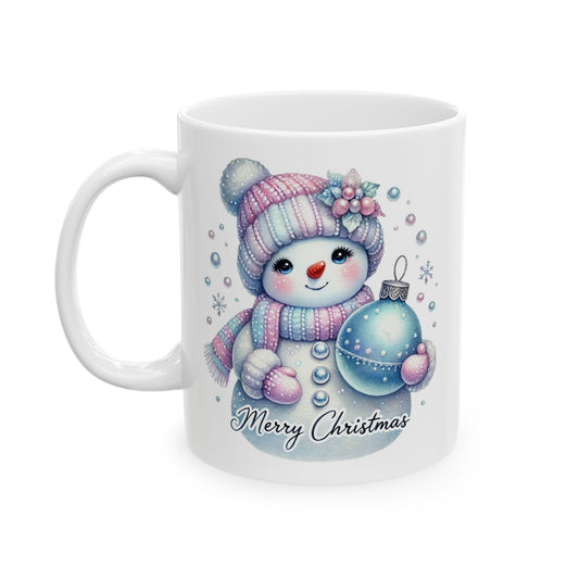 Charming Snowman Merry Christmas Coffee Mug