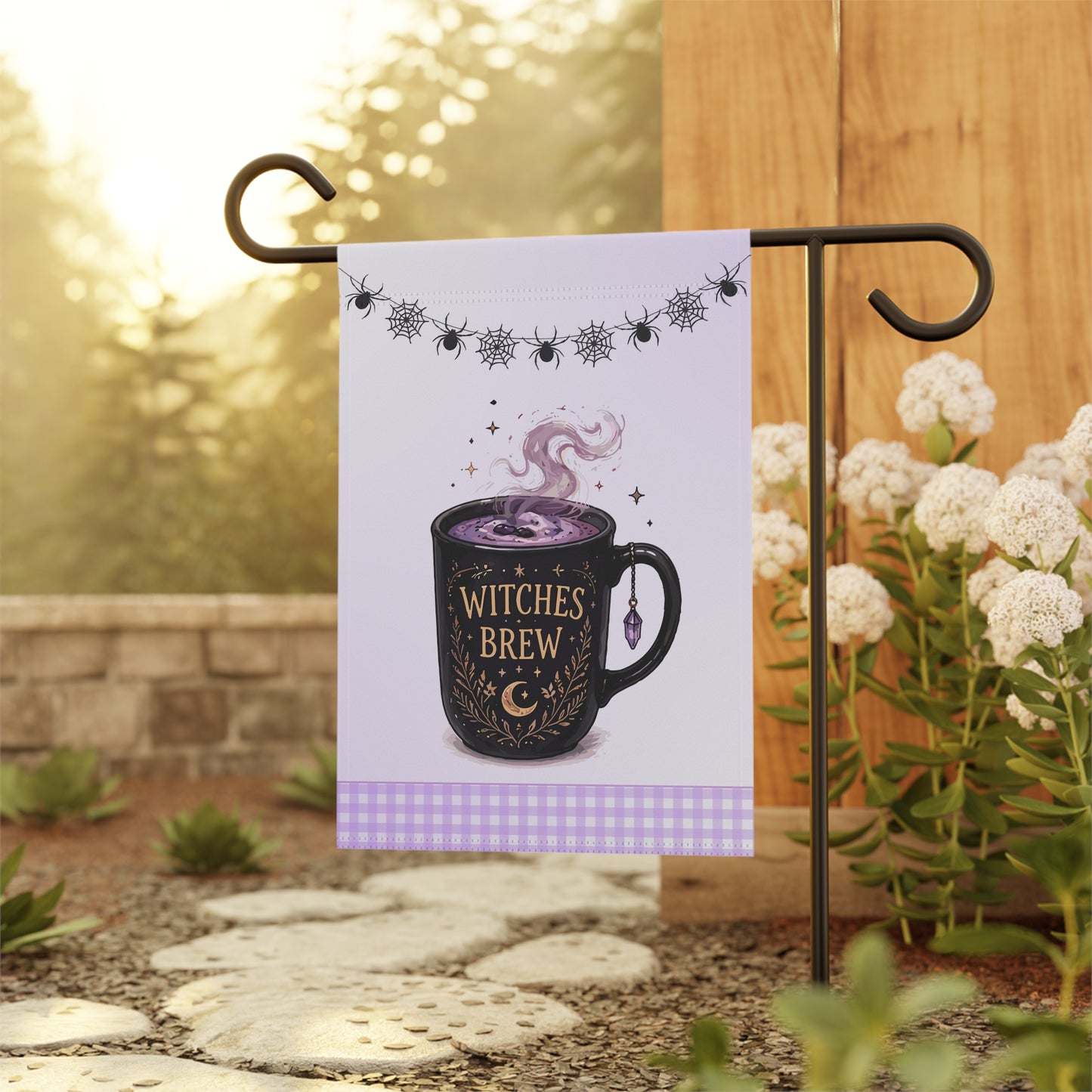 Witches Brew Halloween Garden Flag