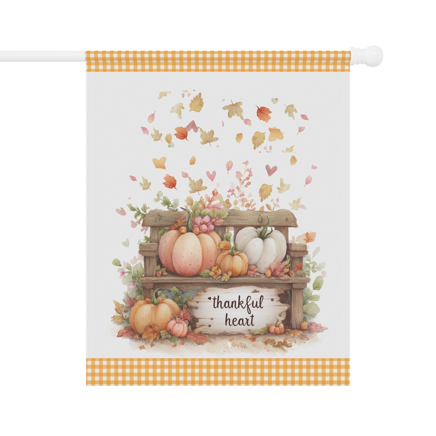 Watercolor Autumn Thanksgiving Garden Flag