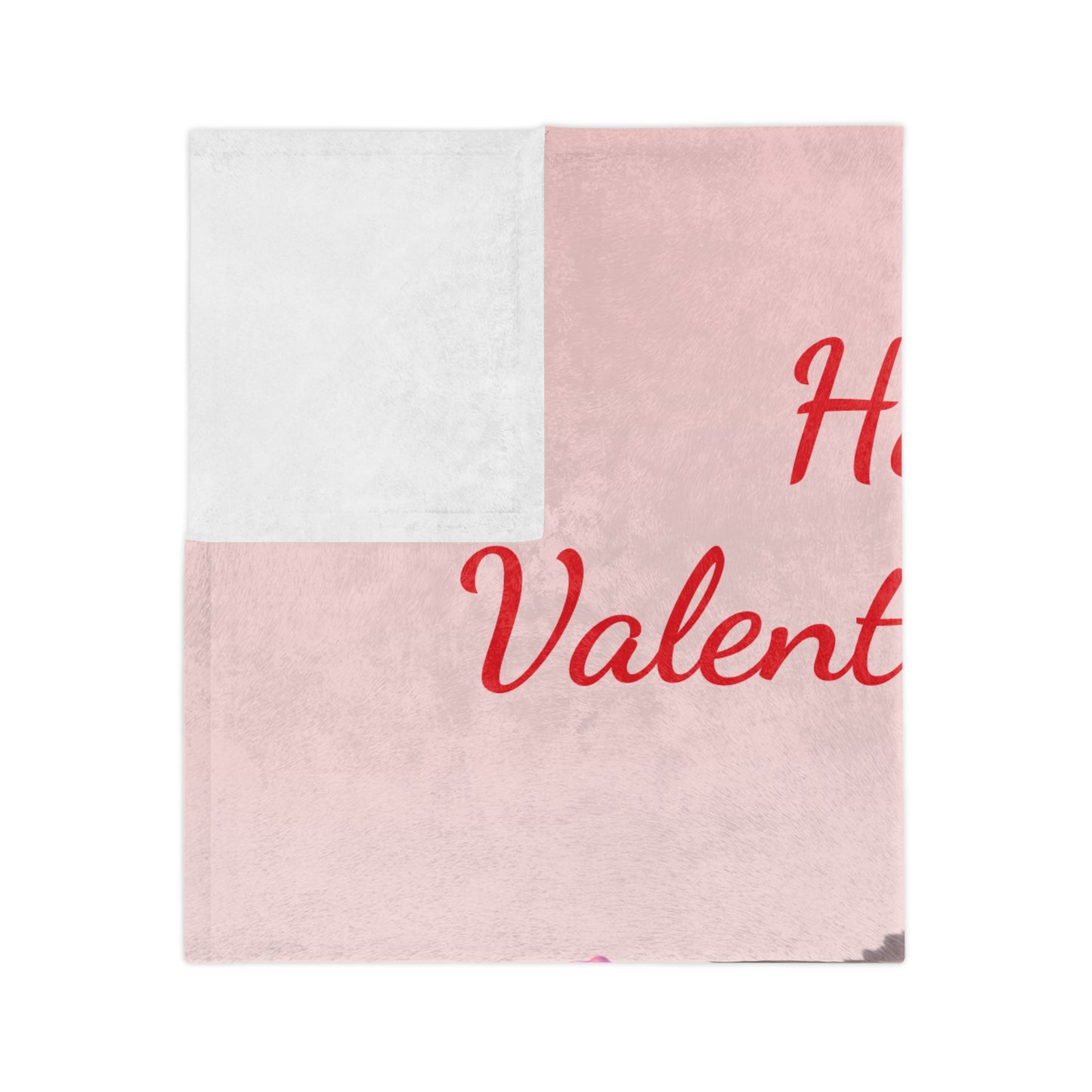 "Happy Valentine's Day" Kitten Blanket
