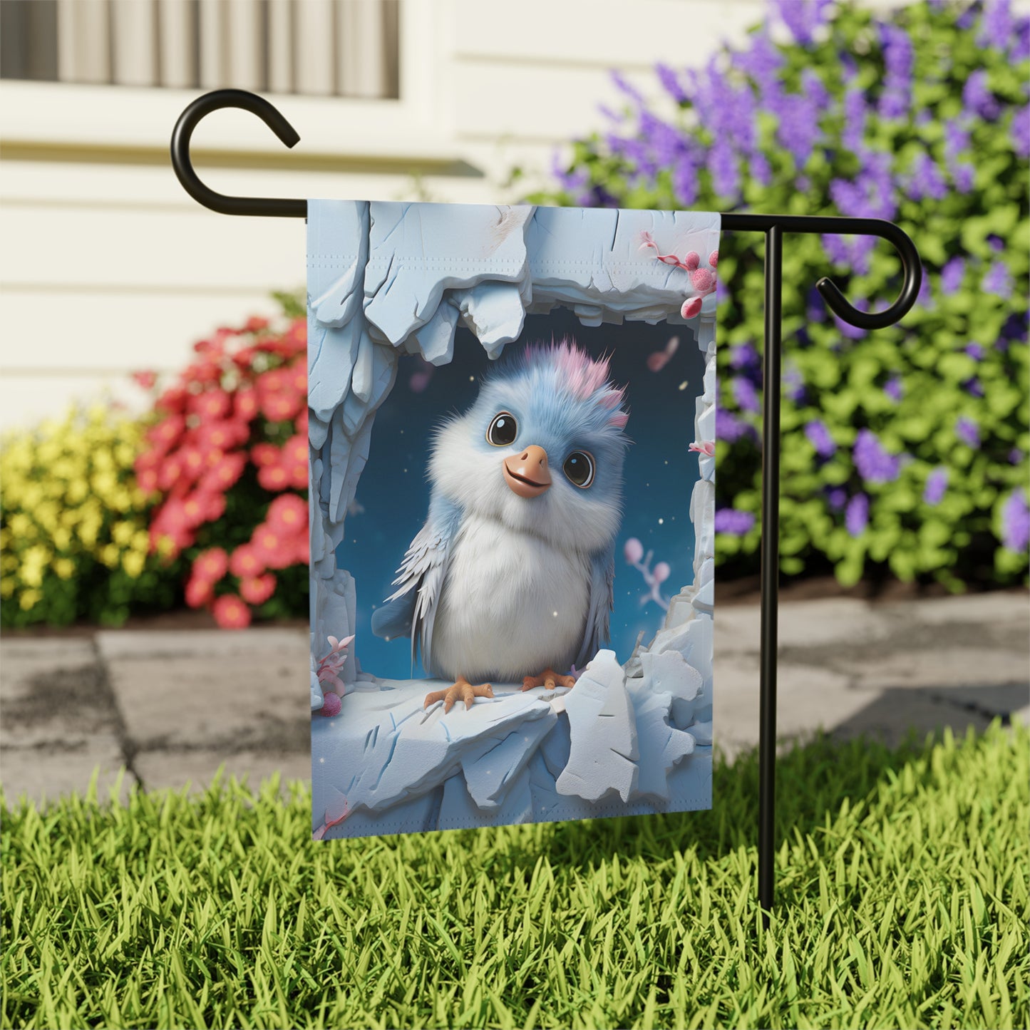 Cute Baby Bird Garden Flag