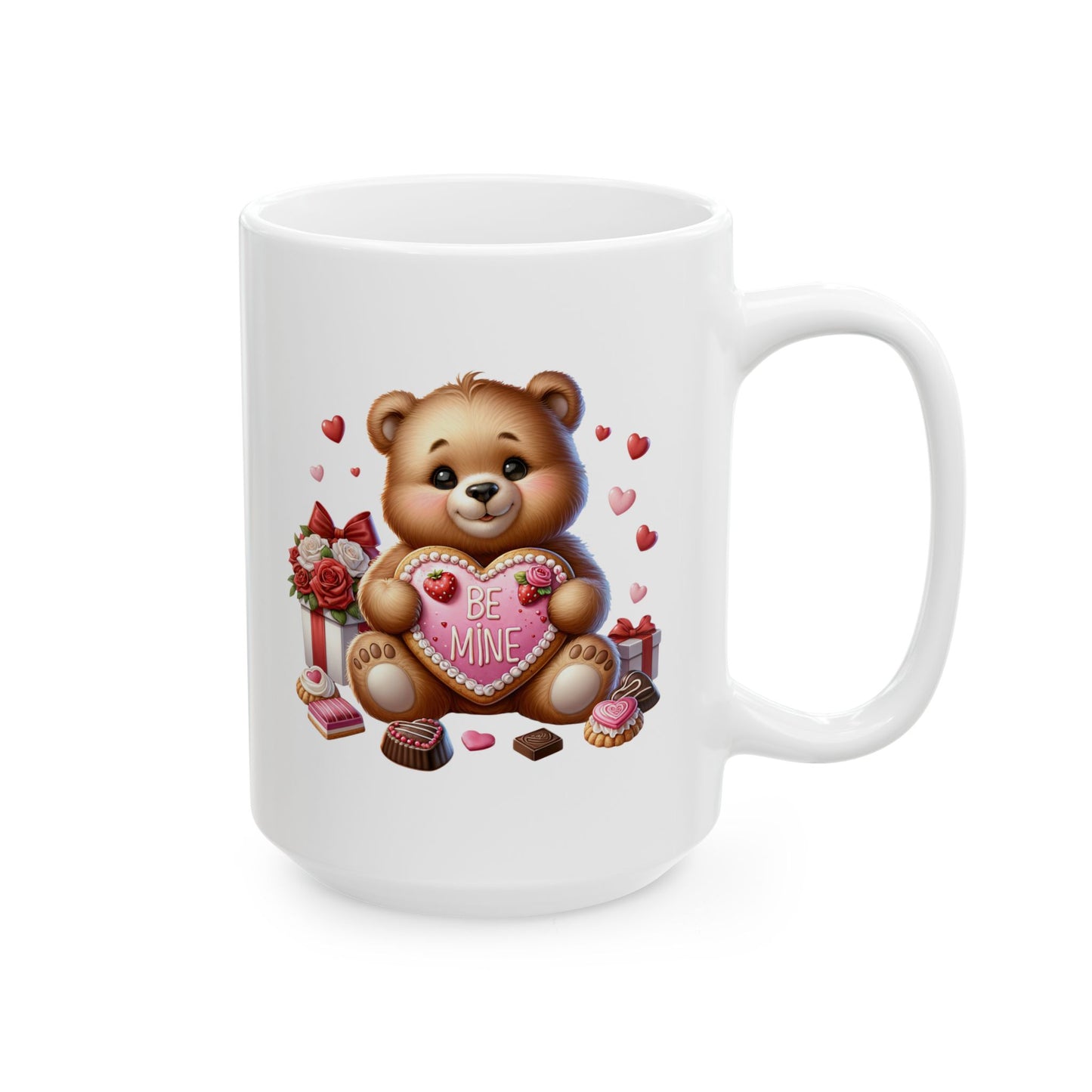 Adorable Teddy Bear "BE MINE" Coffee Mug