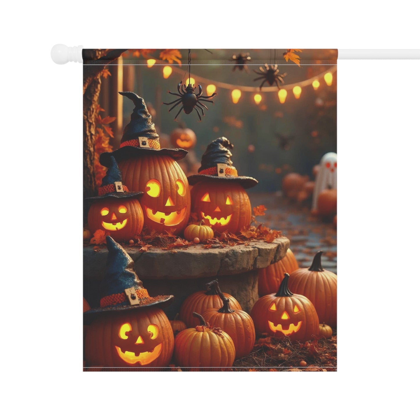 Halloween Pumpkin Party Garden Flag