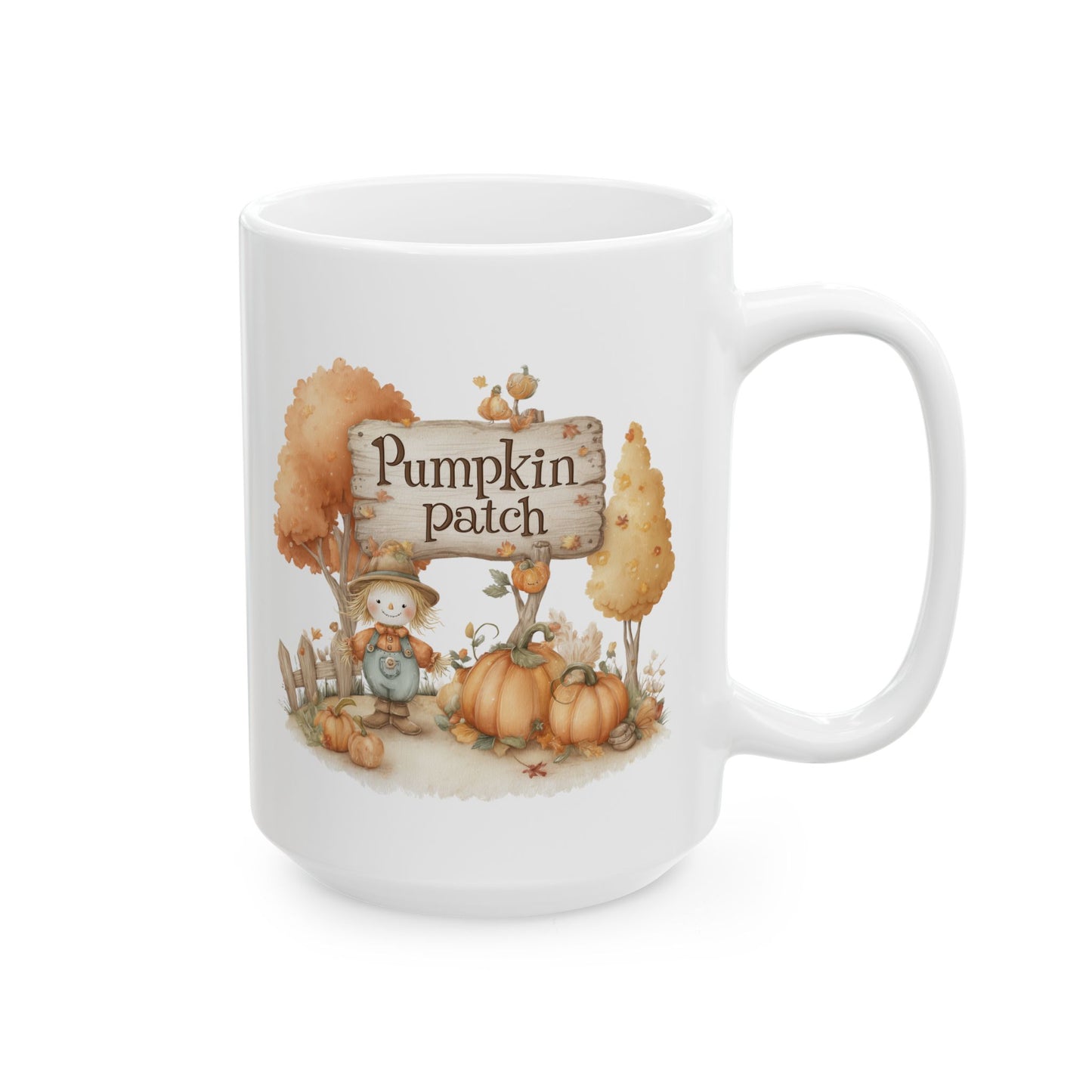 Whimsical Scarecrow Coffee Mug
