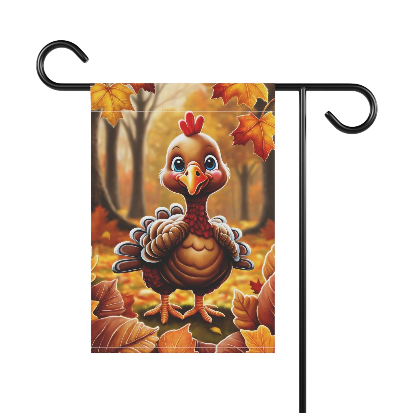 Fall Turkey Garden Flag