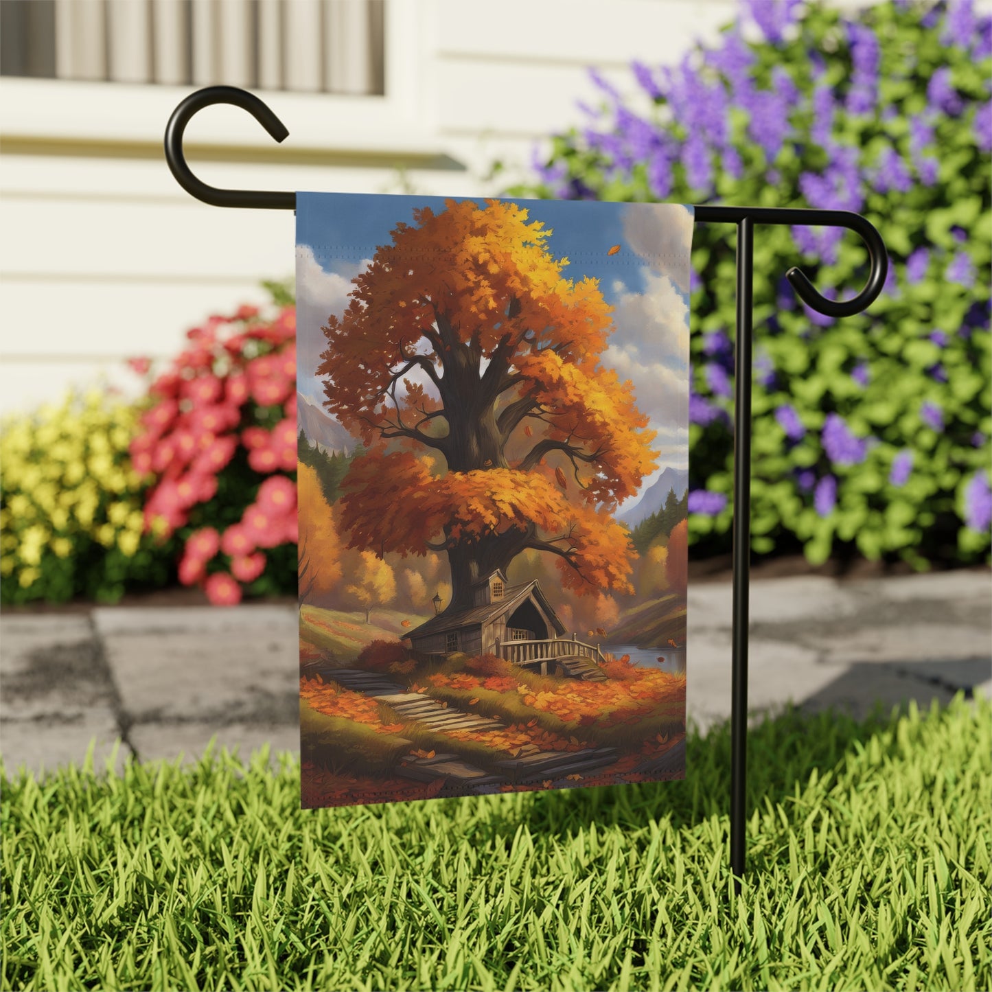 Autumn Scene Garden Flag