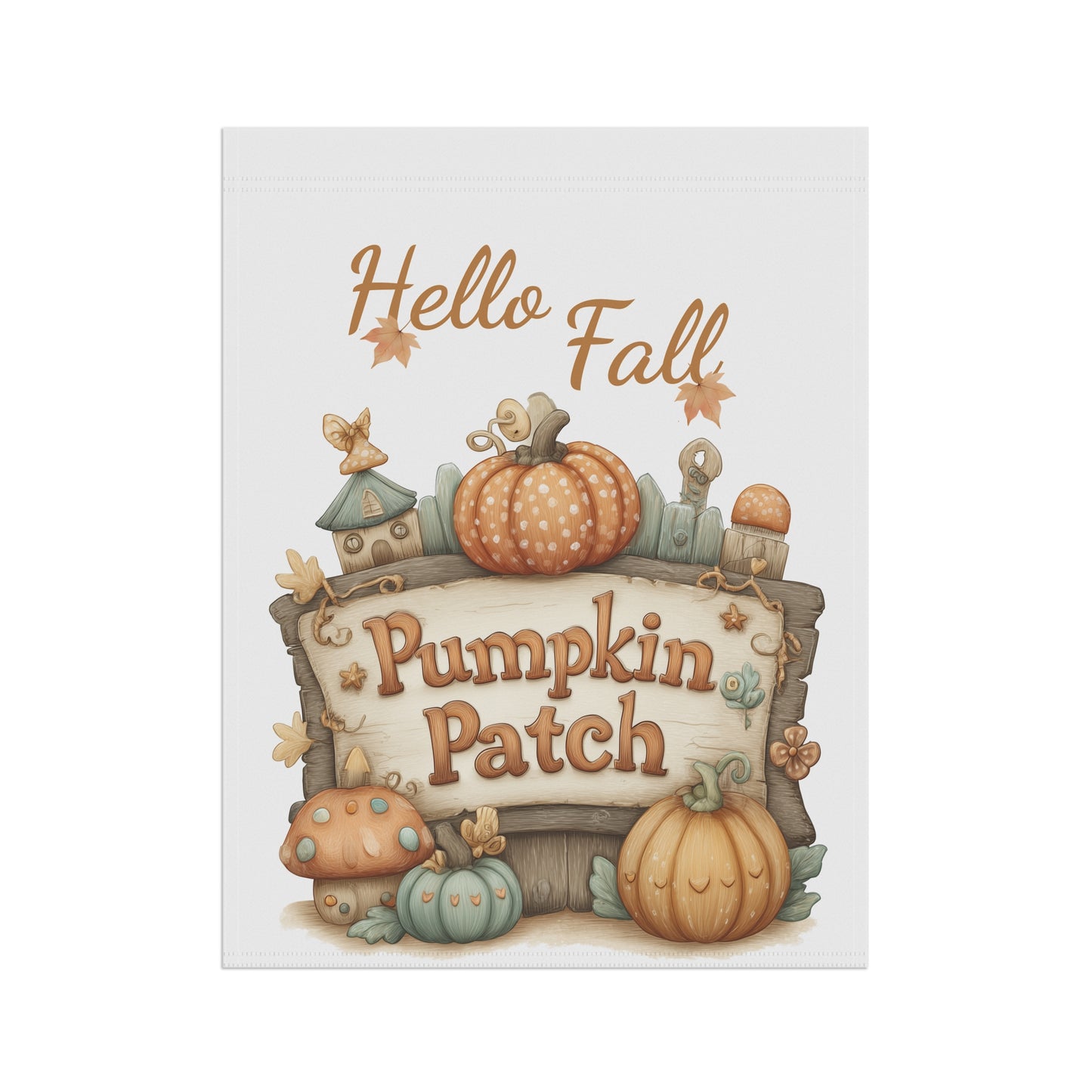 Enchanted Pumpkin Patch Garden Flag