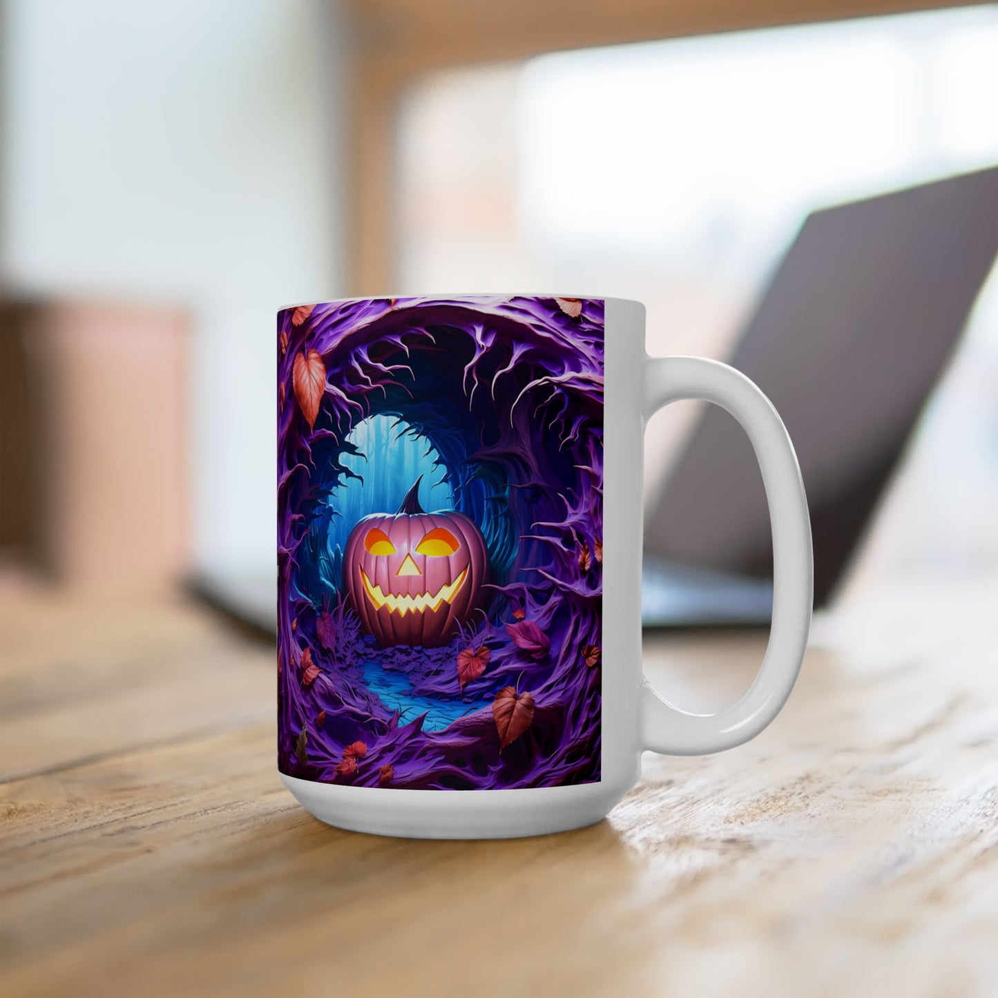 Mystical 3D Jack-O'-Lantern Coffee Mug