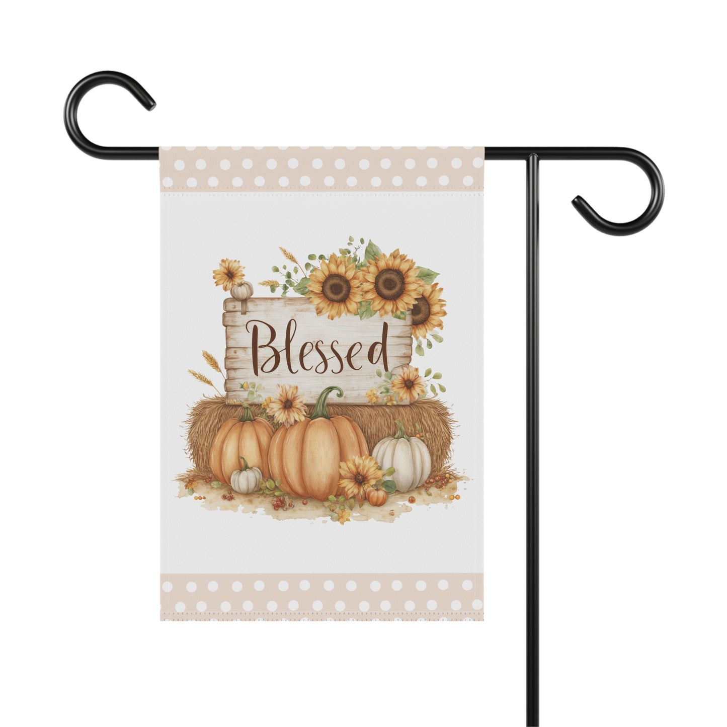 Blessed Pumpkin Garden Flag