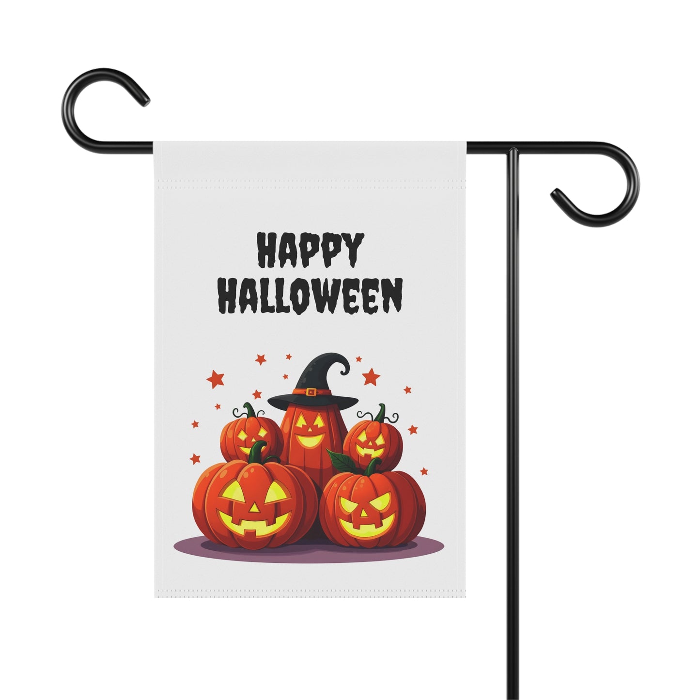 Jack-O-Lantern Family Garden Flag