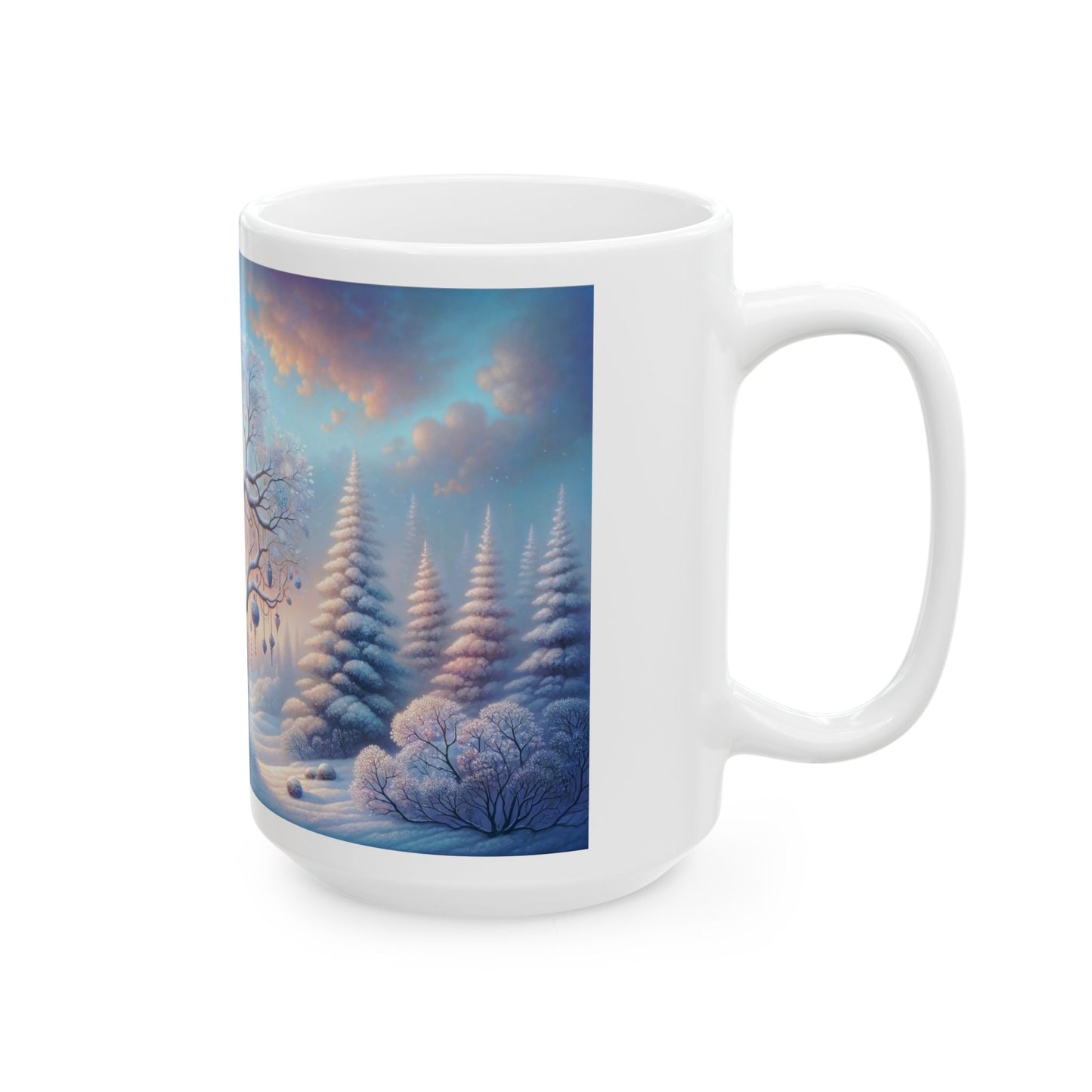 Whimsical Winter Bird Coffee Mug