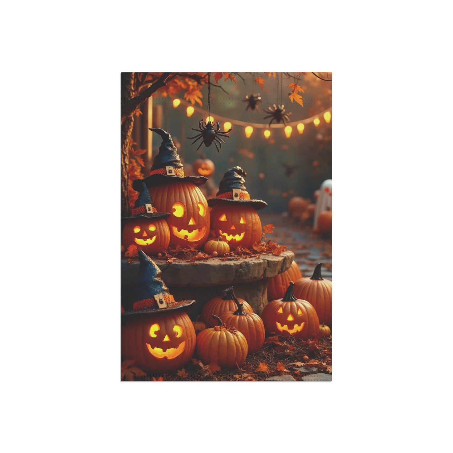 Halloween Pumpkin Party Garden Flag