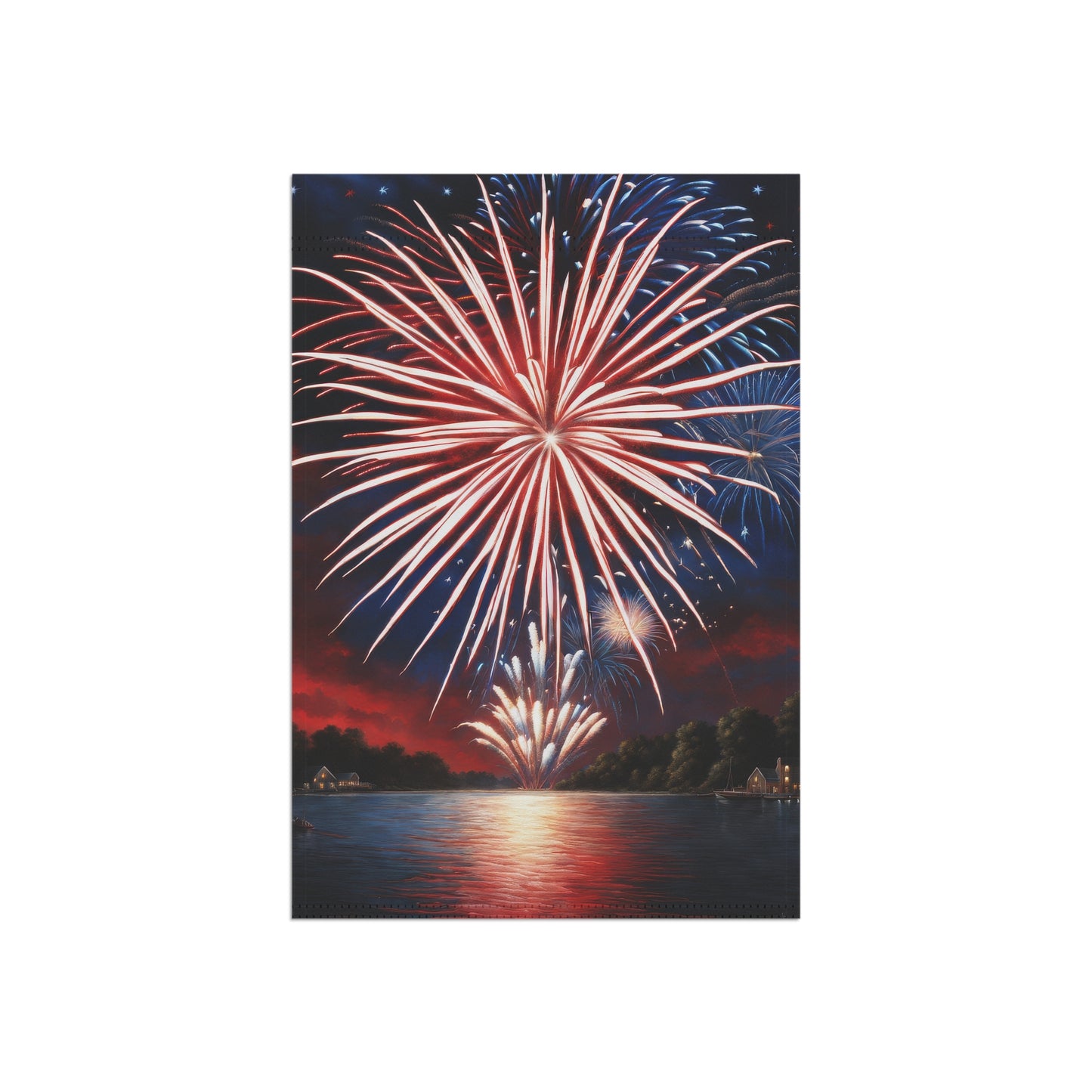 July 4th Fireworks Garden Flag/House Banner
