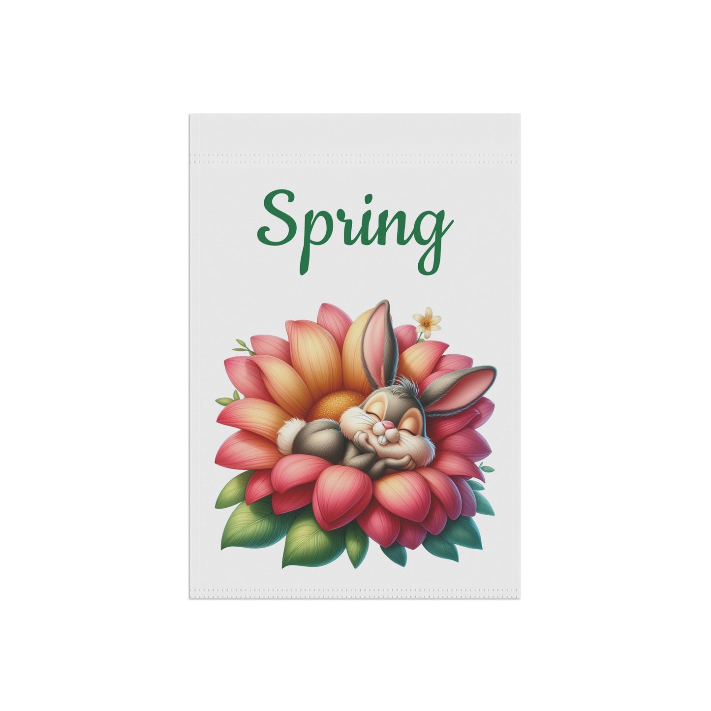 Sleeping Bunny Spring Garden Flag