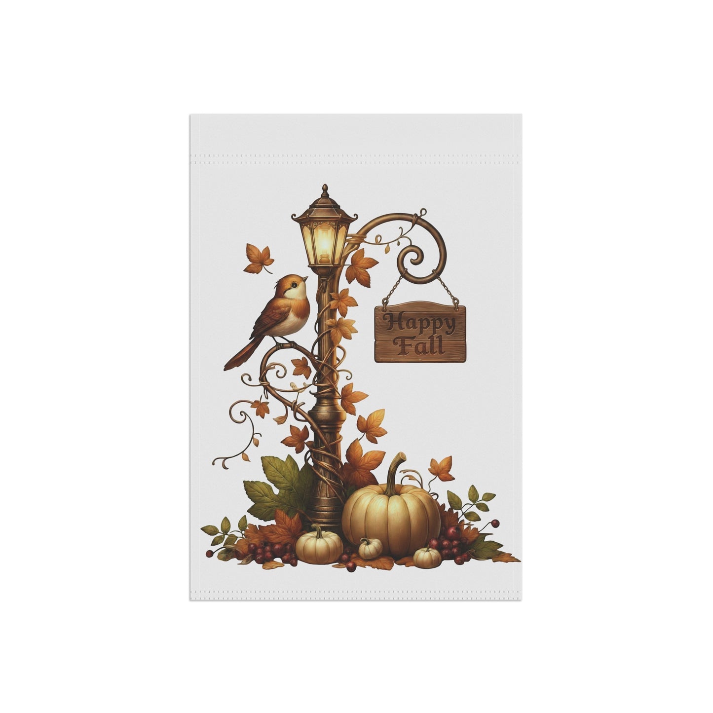 Cute Autumn Garden Flag