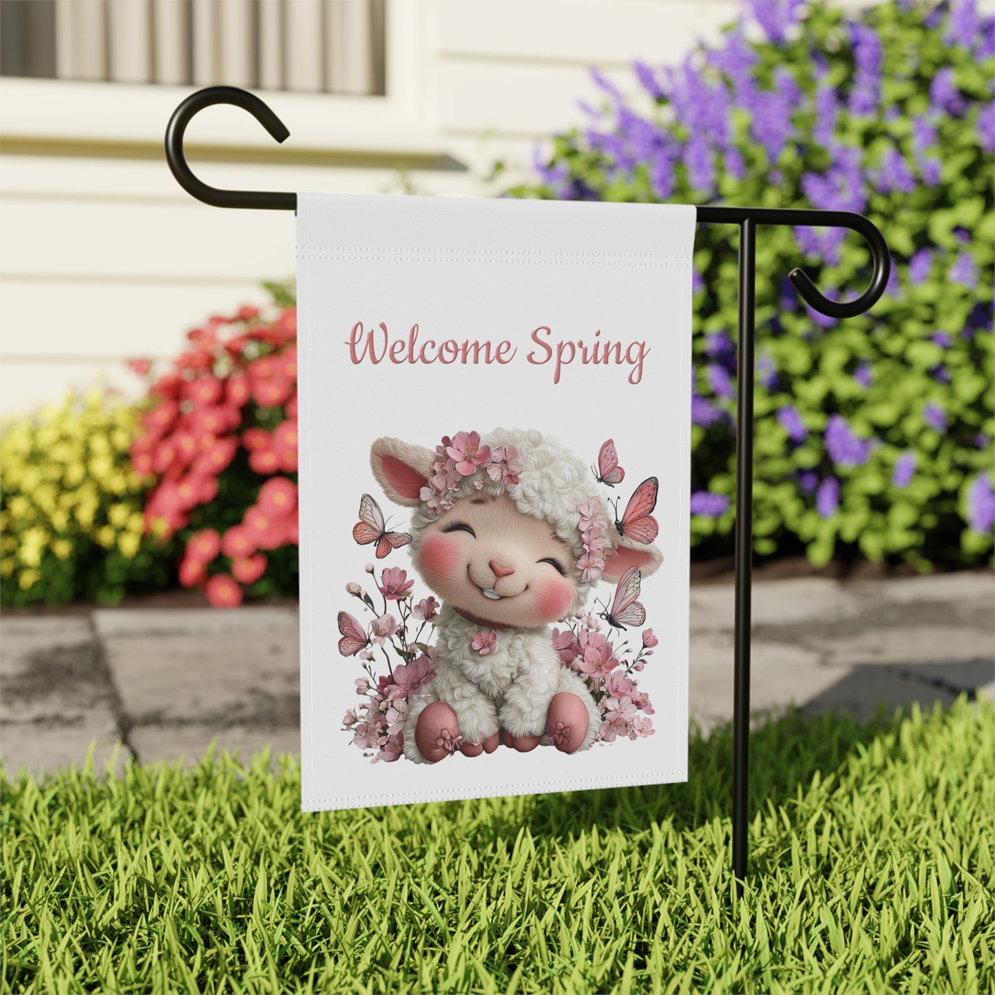 Whimsical Welcome Garden Flag