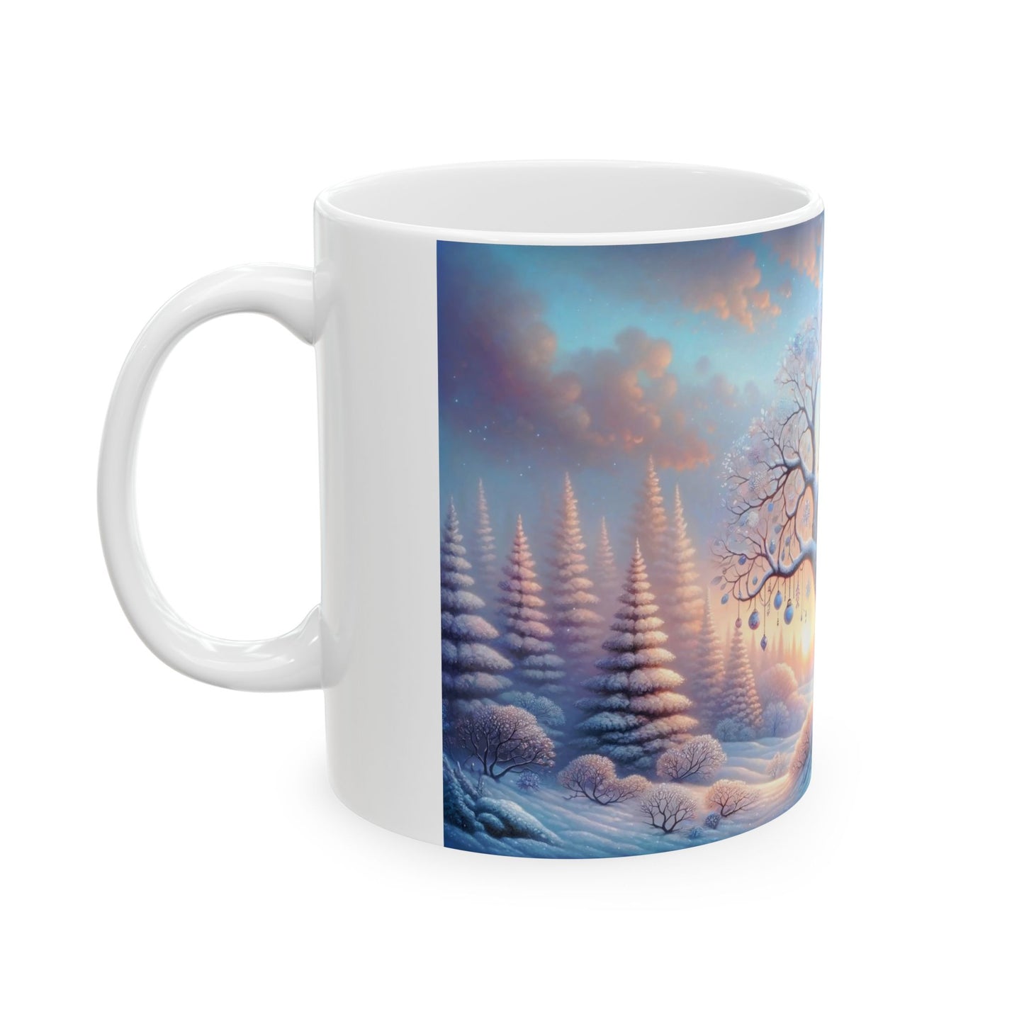 Whimsical Winter Bird Coffee Mug