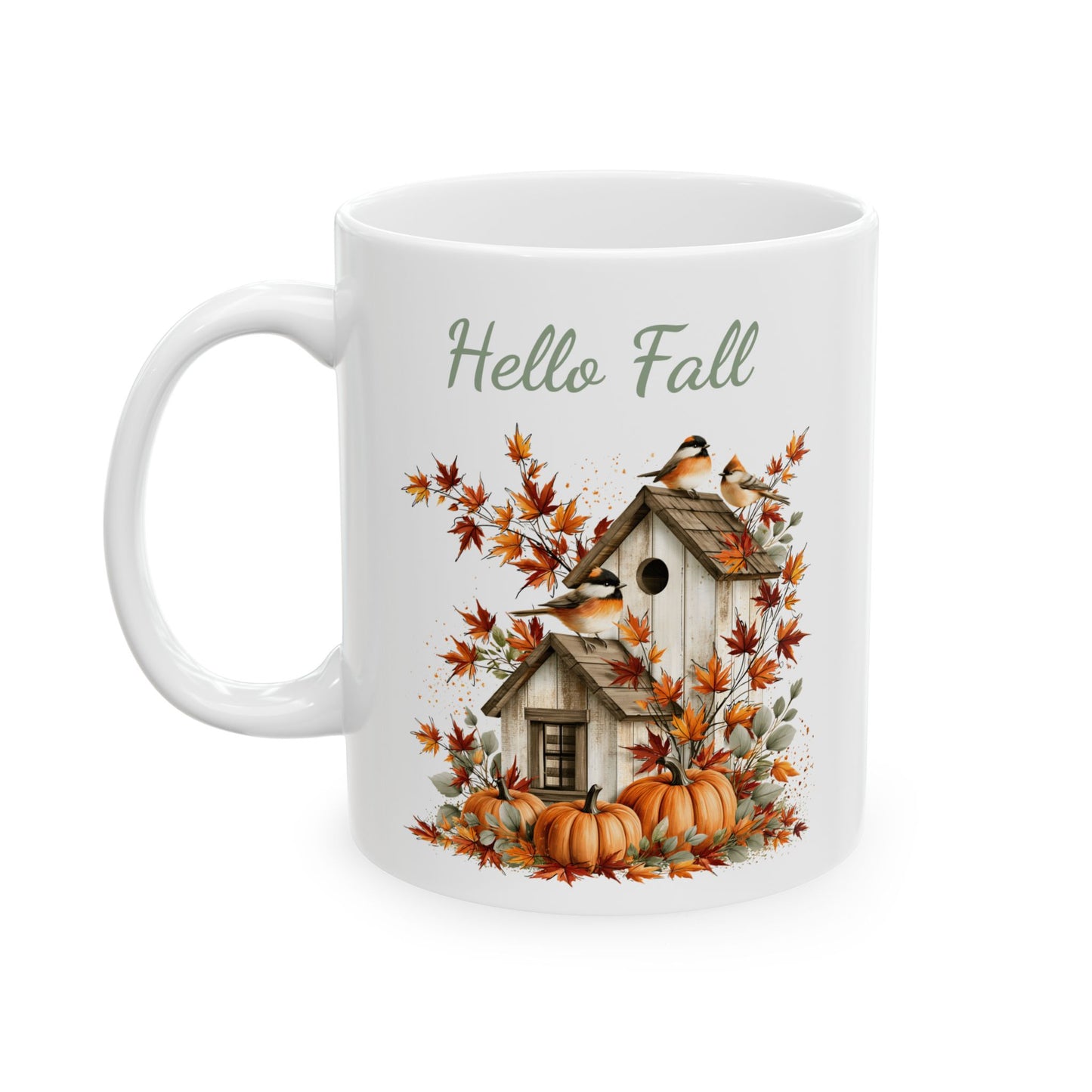 Autumn Songbird Ceramic Mug