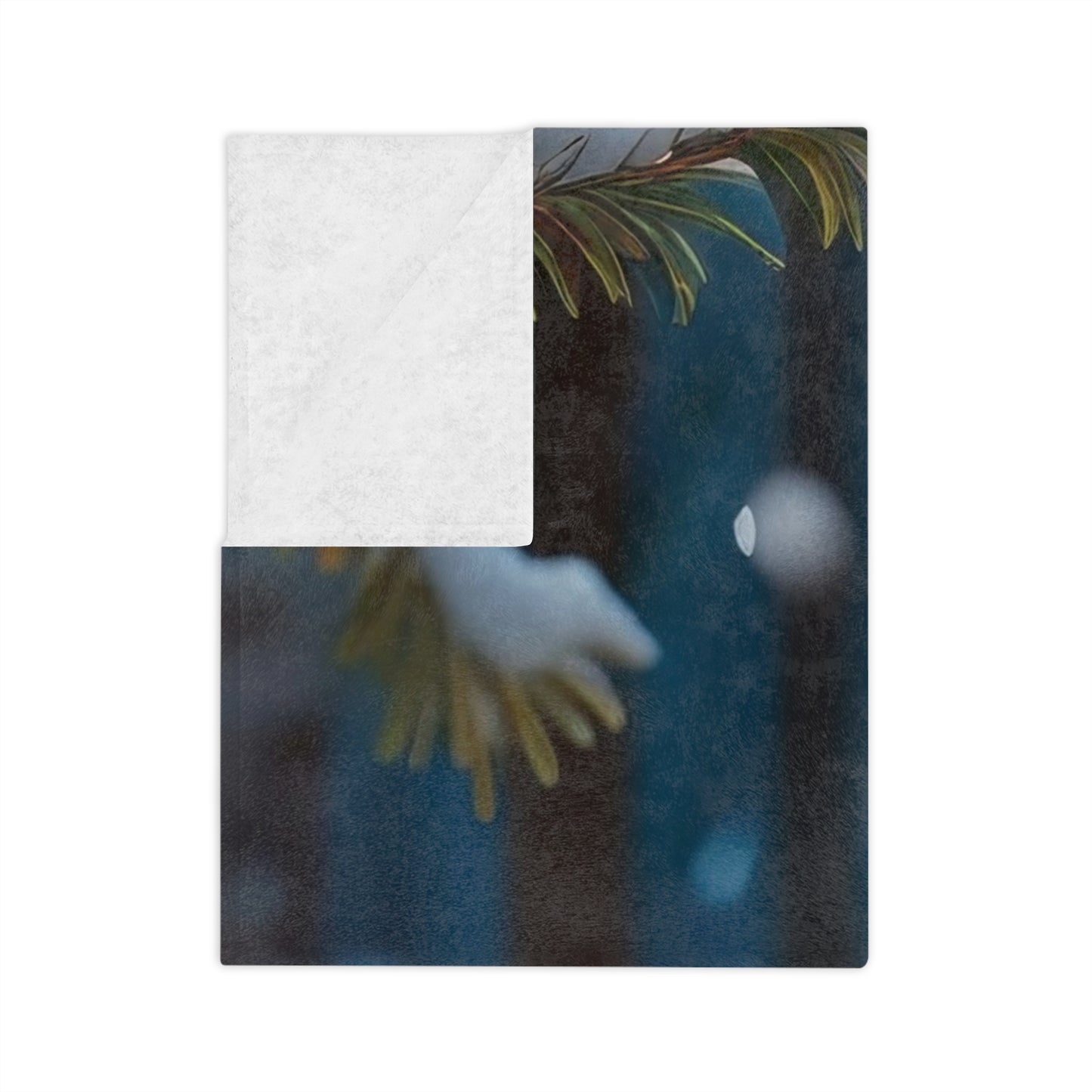 Smiling Snowman with Lantern Winter Velveteen Plush Blanket