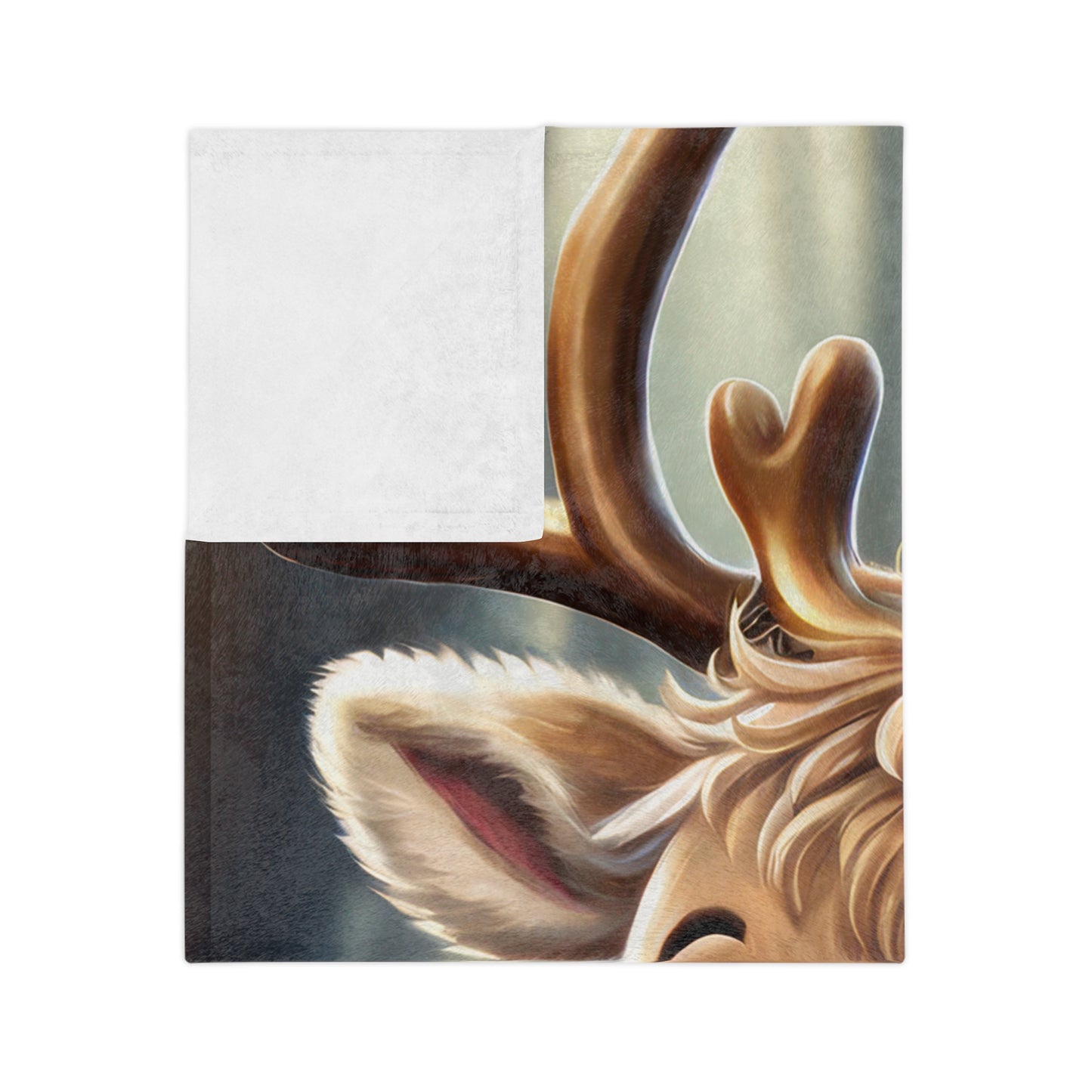 Adorable Christmas Deer Sofa Throw