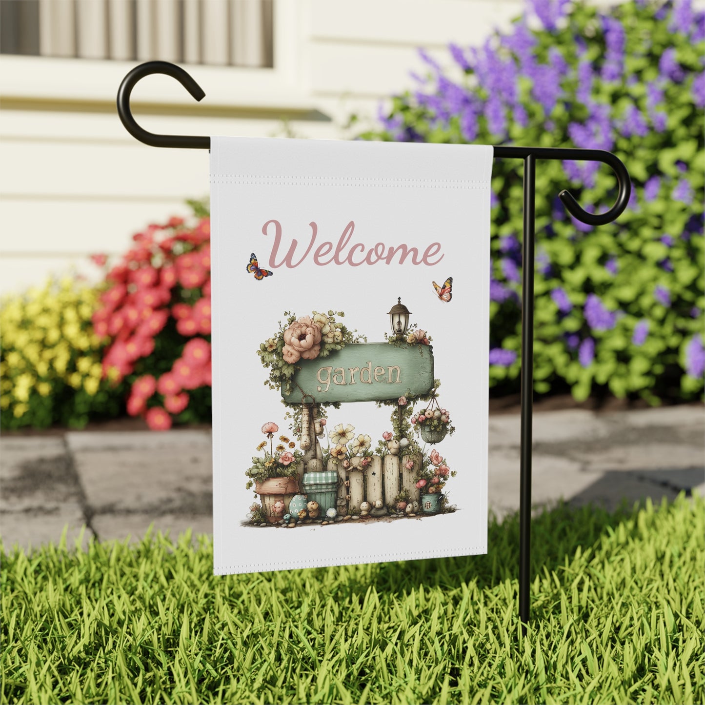 Cottage Garden Sign Flag