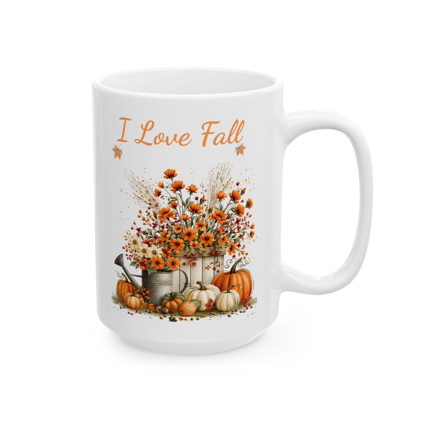 Fall Floral Harvest Ceramic Mug