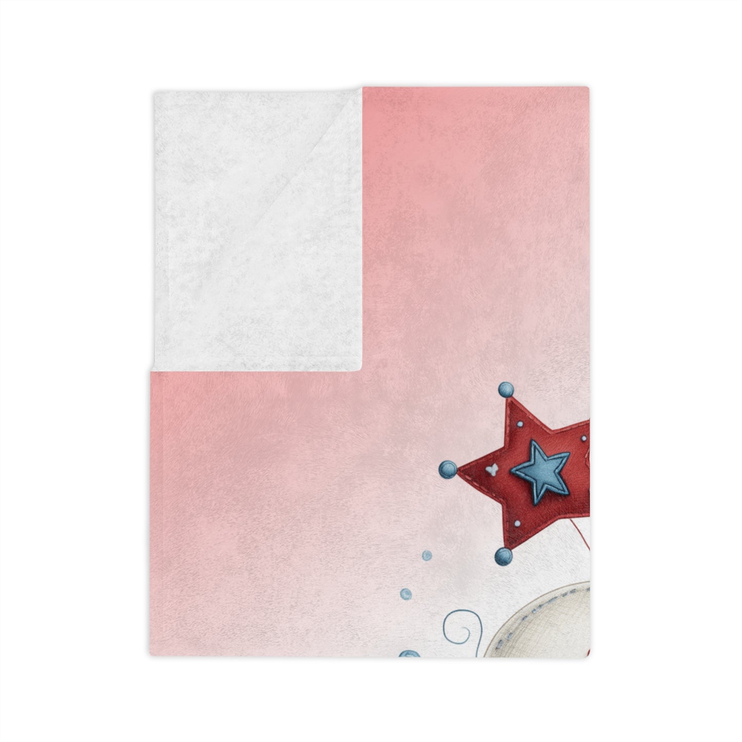 Happy 4th of July Heart Throw Blanket for Patriotic Decor