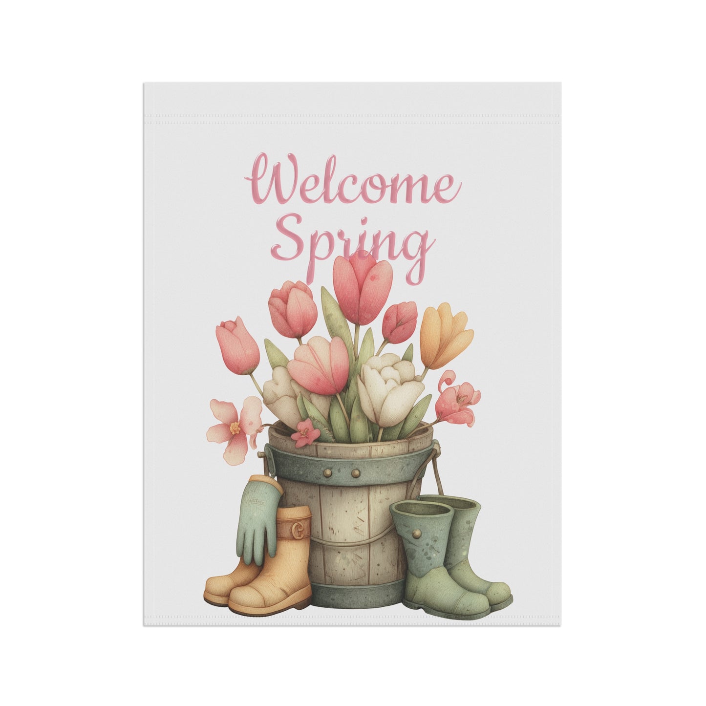 Beautiful Floral Garden Flag