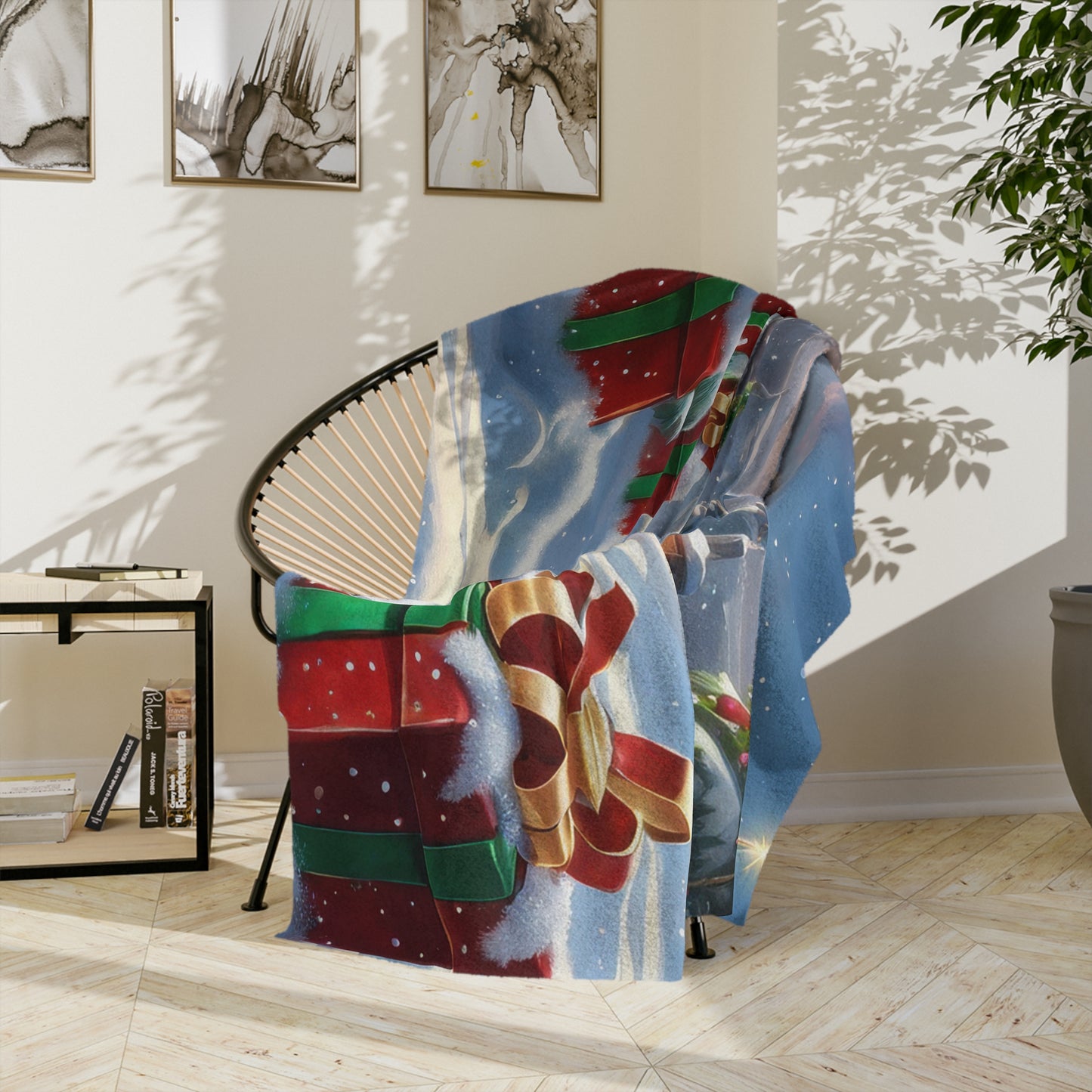 Picturesque Christmas Plush Blanket
