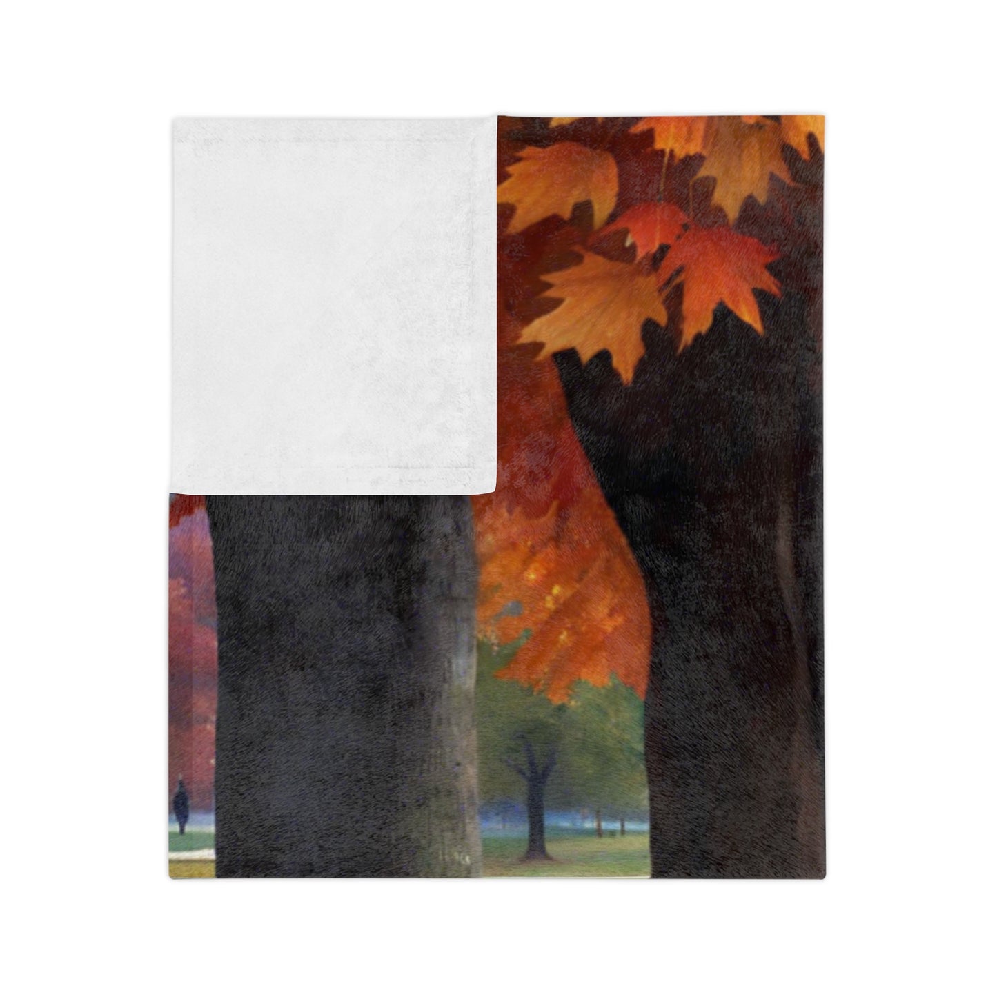 Scenic Autumn Velveteen Blanket