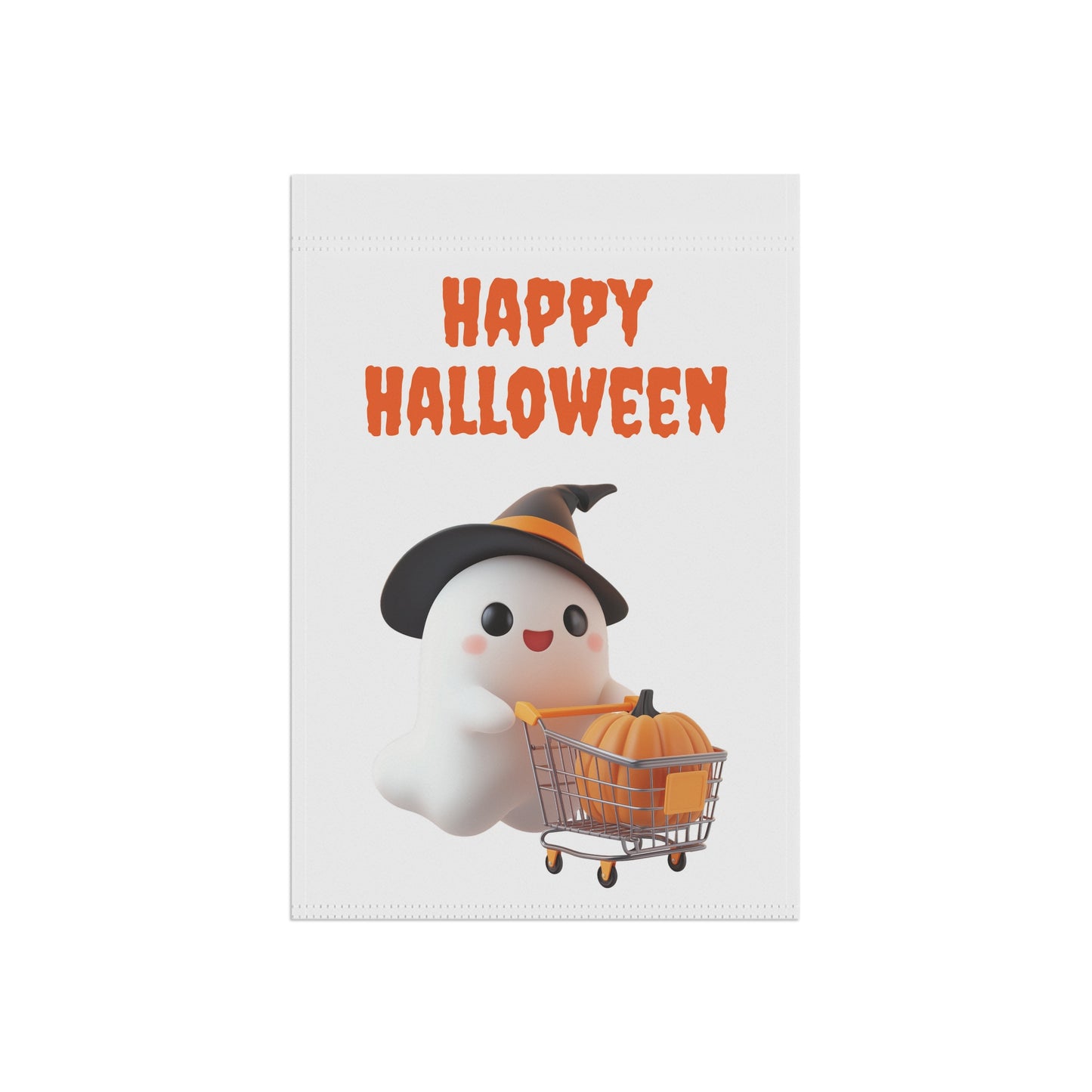 Cute Halloween Ghost Garden Flag