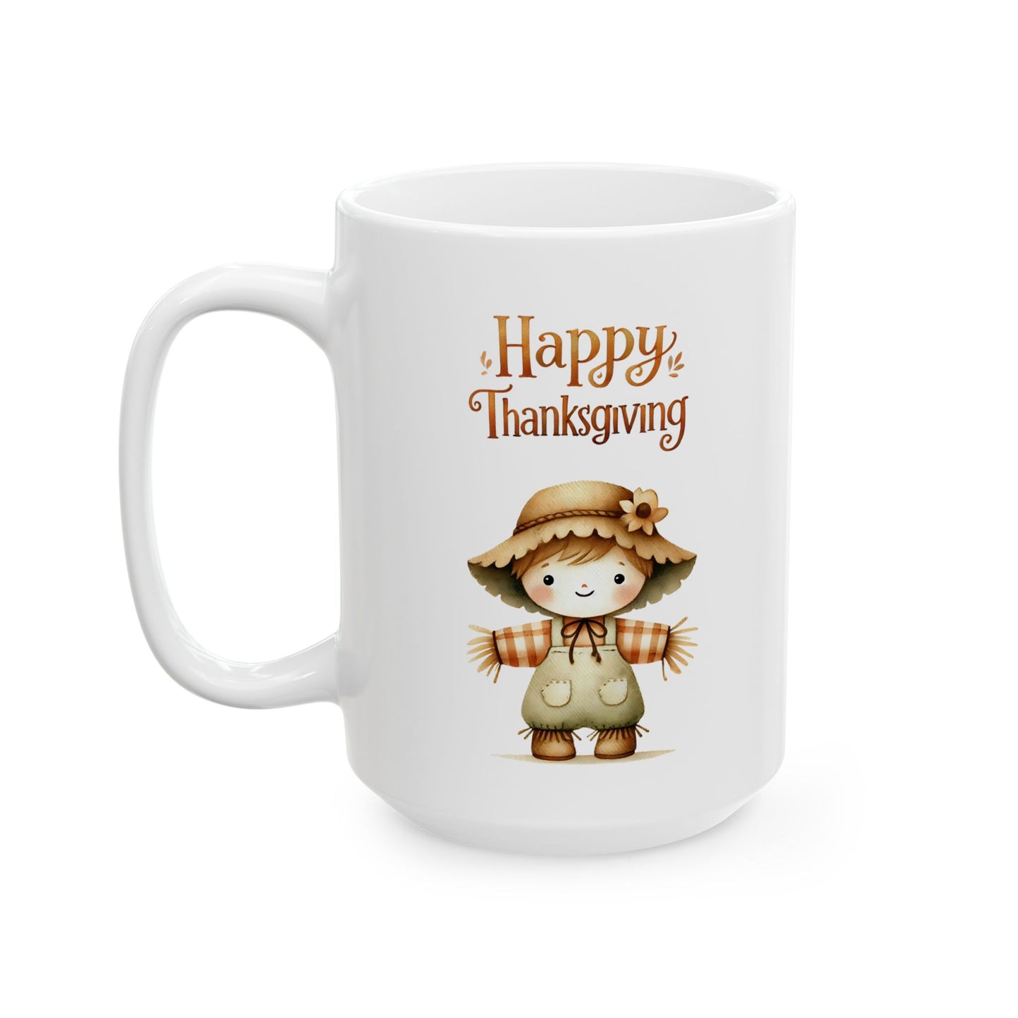 Cute Scarecrow Thanksgiving Coffee Mug