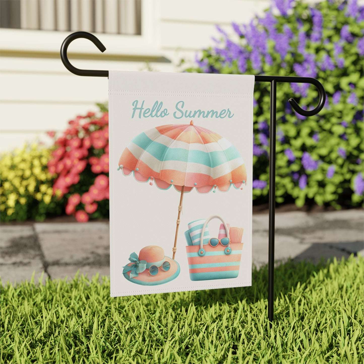 Seasonal Summer Garden Flag