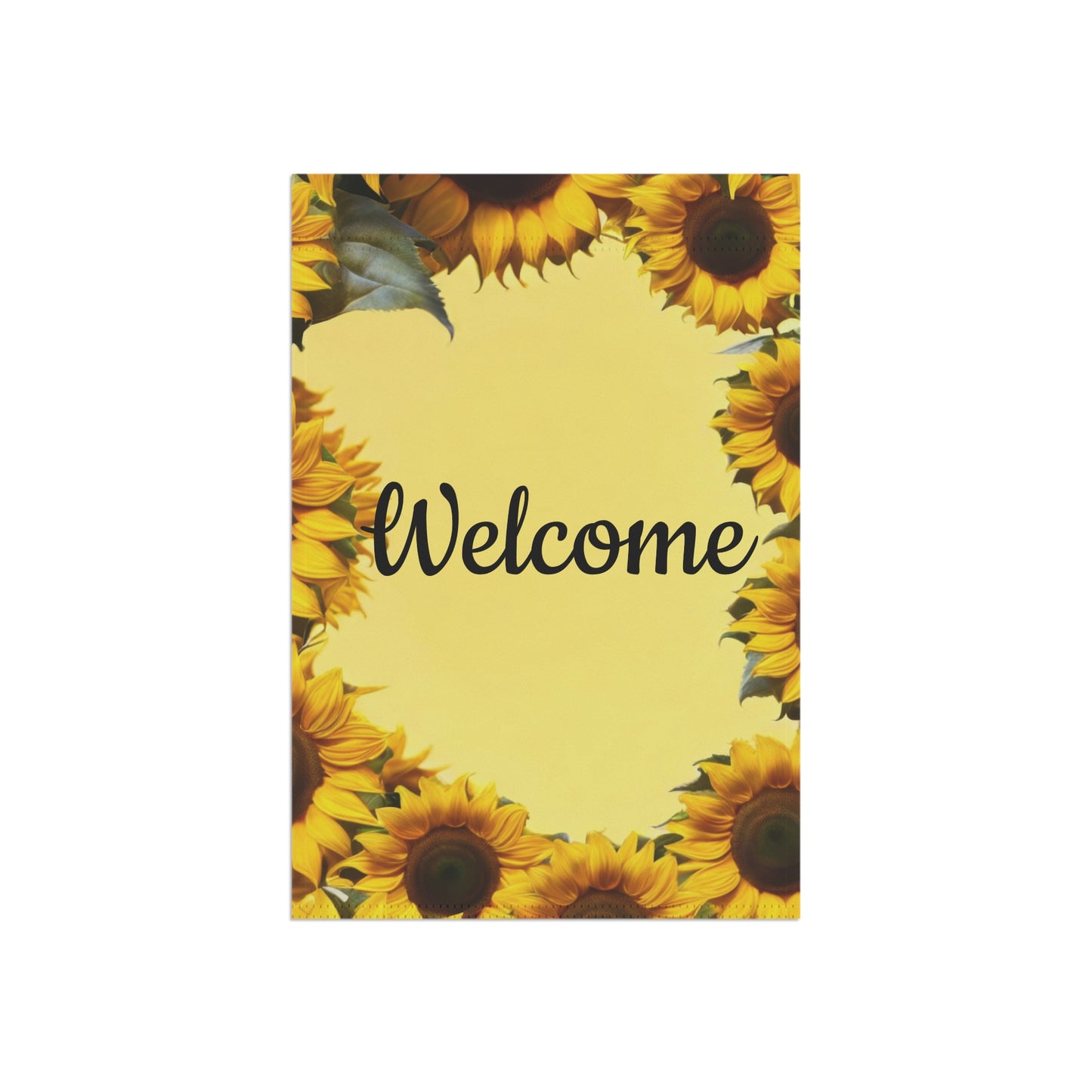 Welcome Garden Flag with Sunflowers