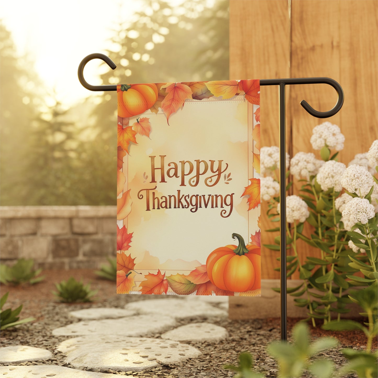 Happy Thanksgiving Garden Flag