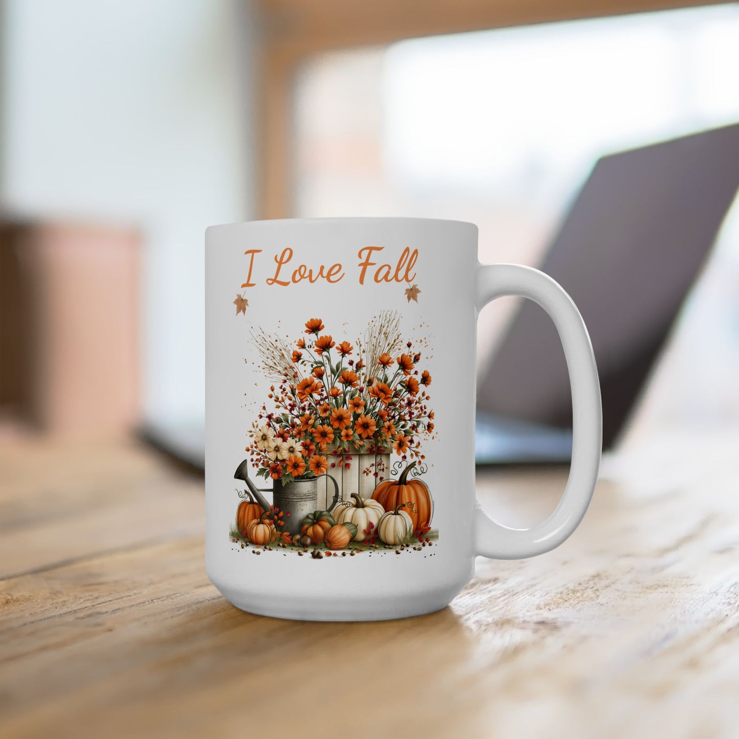 Fall Floral Harvest Ceramic Mug