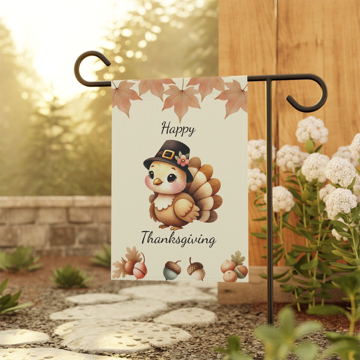 Happy Thanksgiving Garden Flag